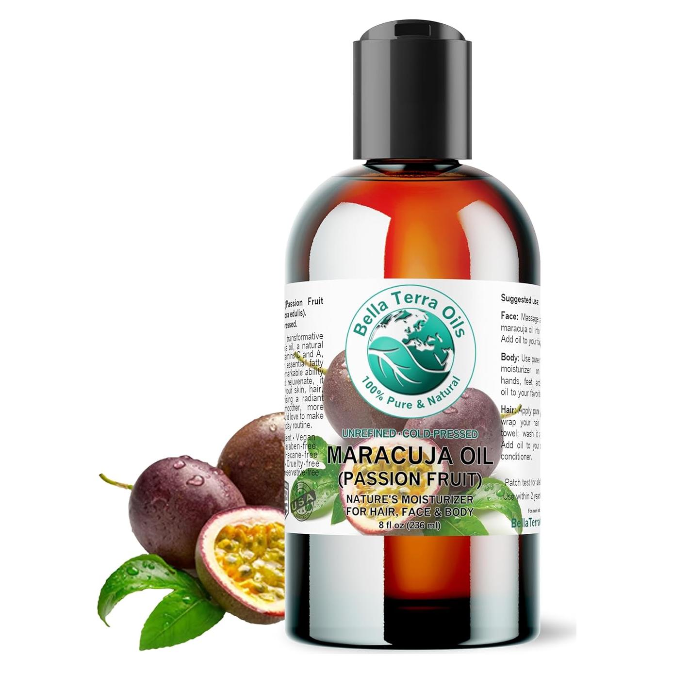 Aceite de Maracuyá Bella Terra 236.6 ml - Hidratante Natural
