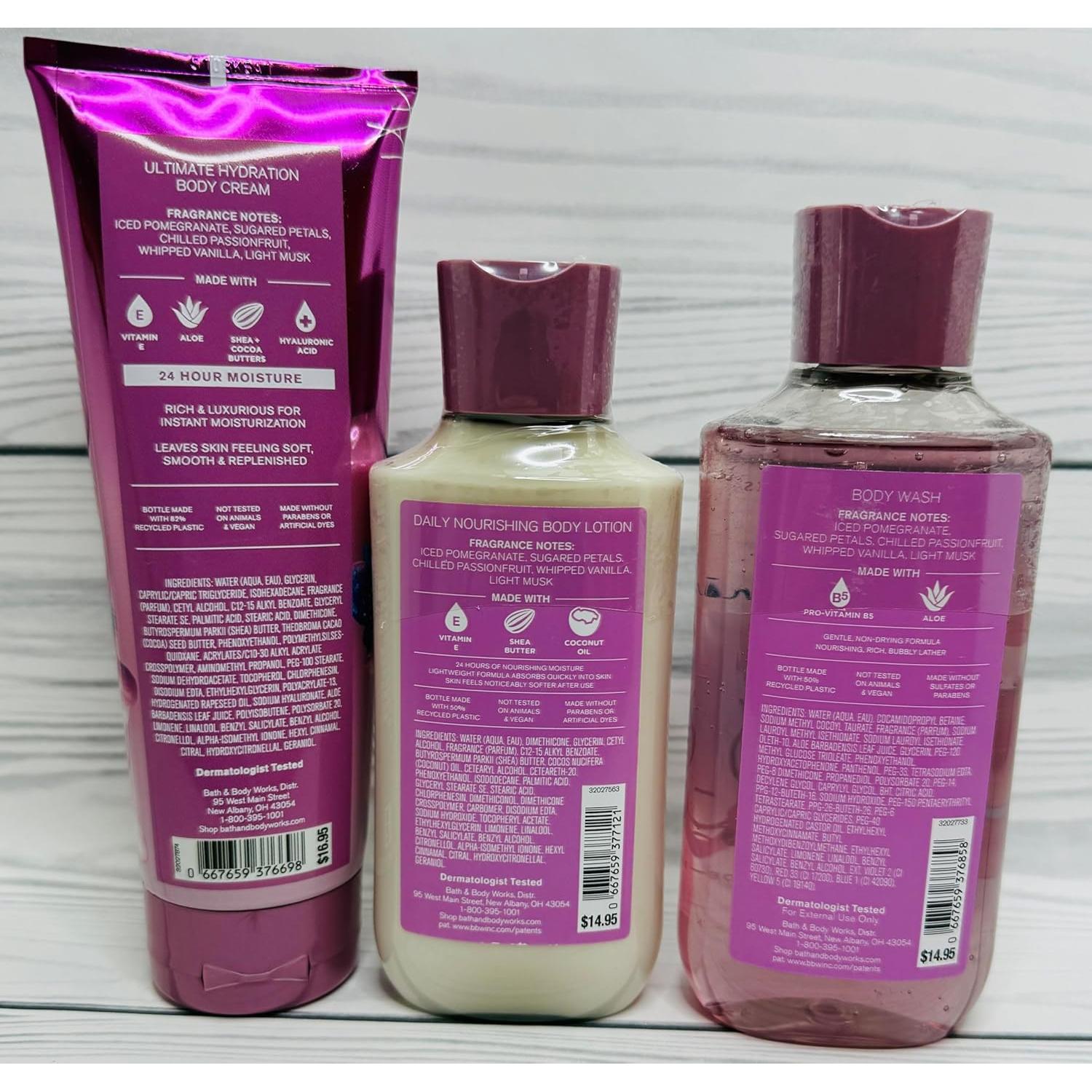 Set de Gel de Baño, Loción y Crema Hidratante Be Enchanted 3 Pzas
