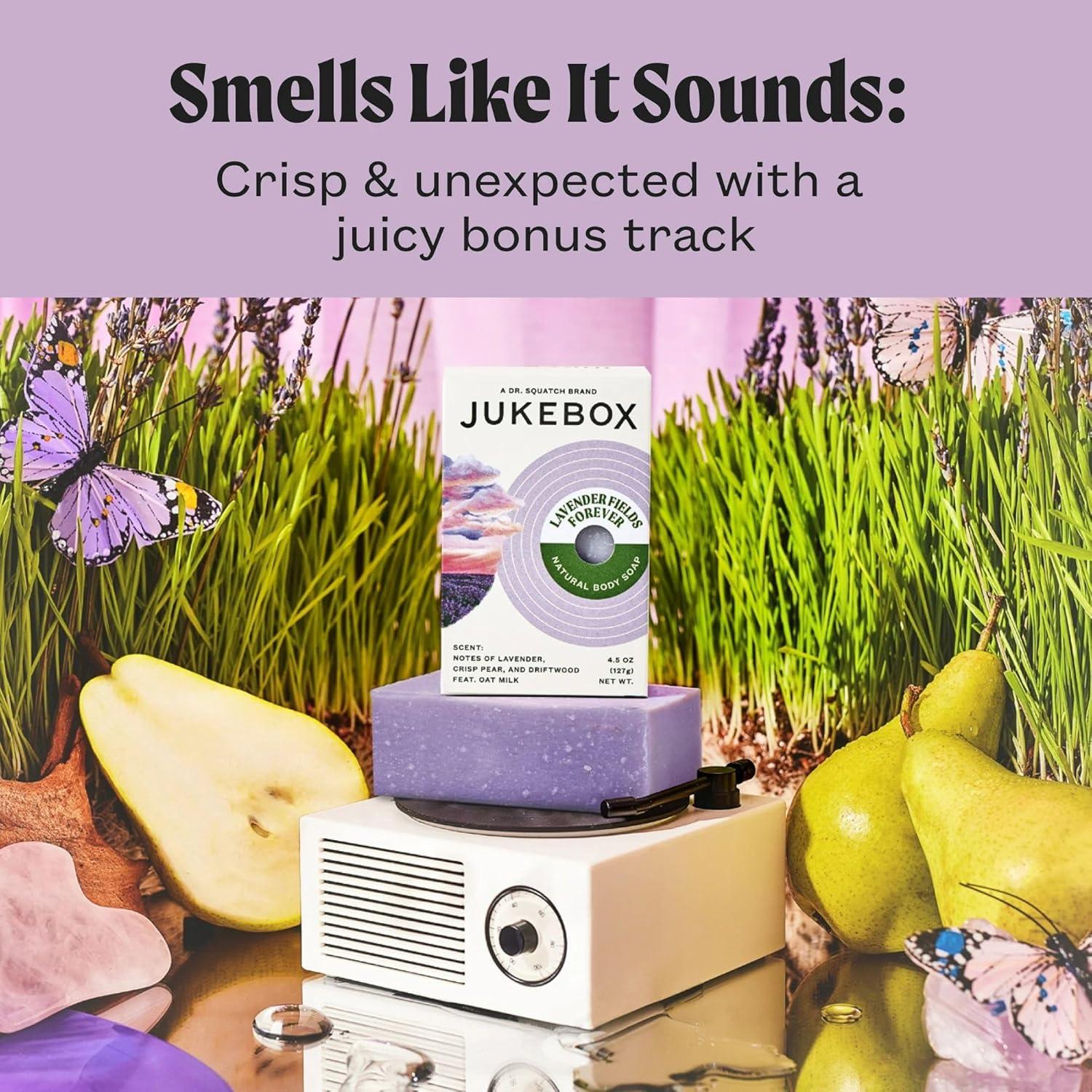 Jabón Natural Dr. Squatch 127g Aromas de Lavanda y Pera