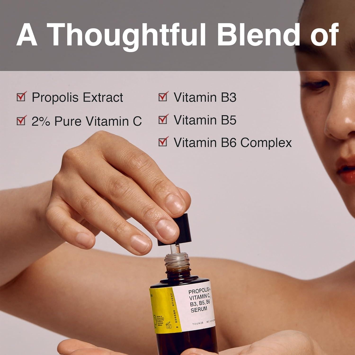 Suero de Vitamina C TOUN28 30ml con Propolis y B3 B5 B6