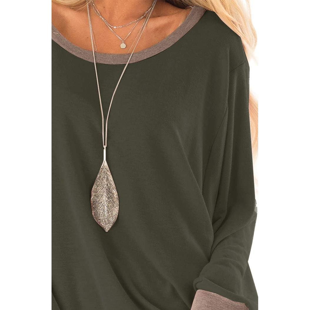 Top de Manga Larga Fallorchid Verde Ejército X-Large