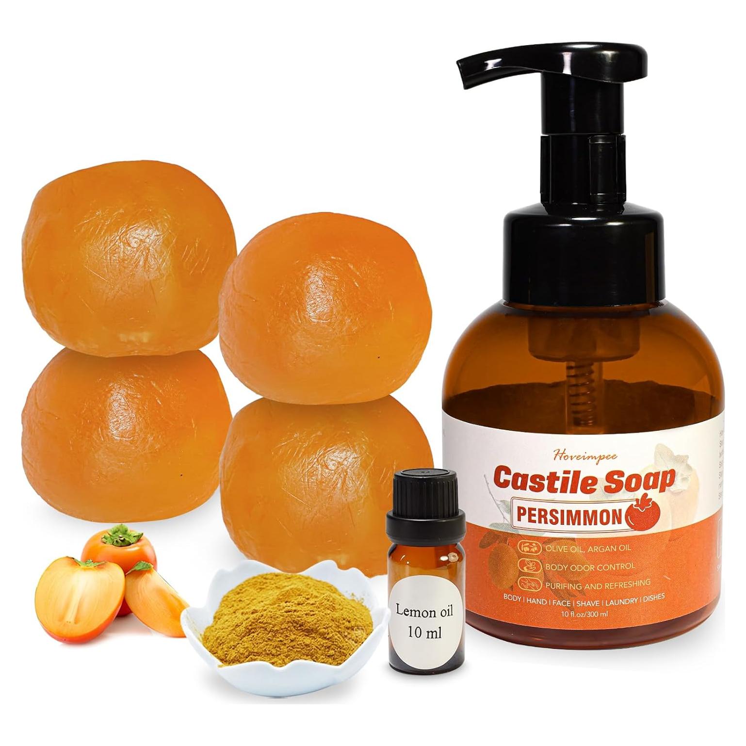 Base de Jabón Líquido de Castilla Hoveimpee 1200 ml con Persimón