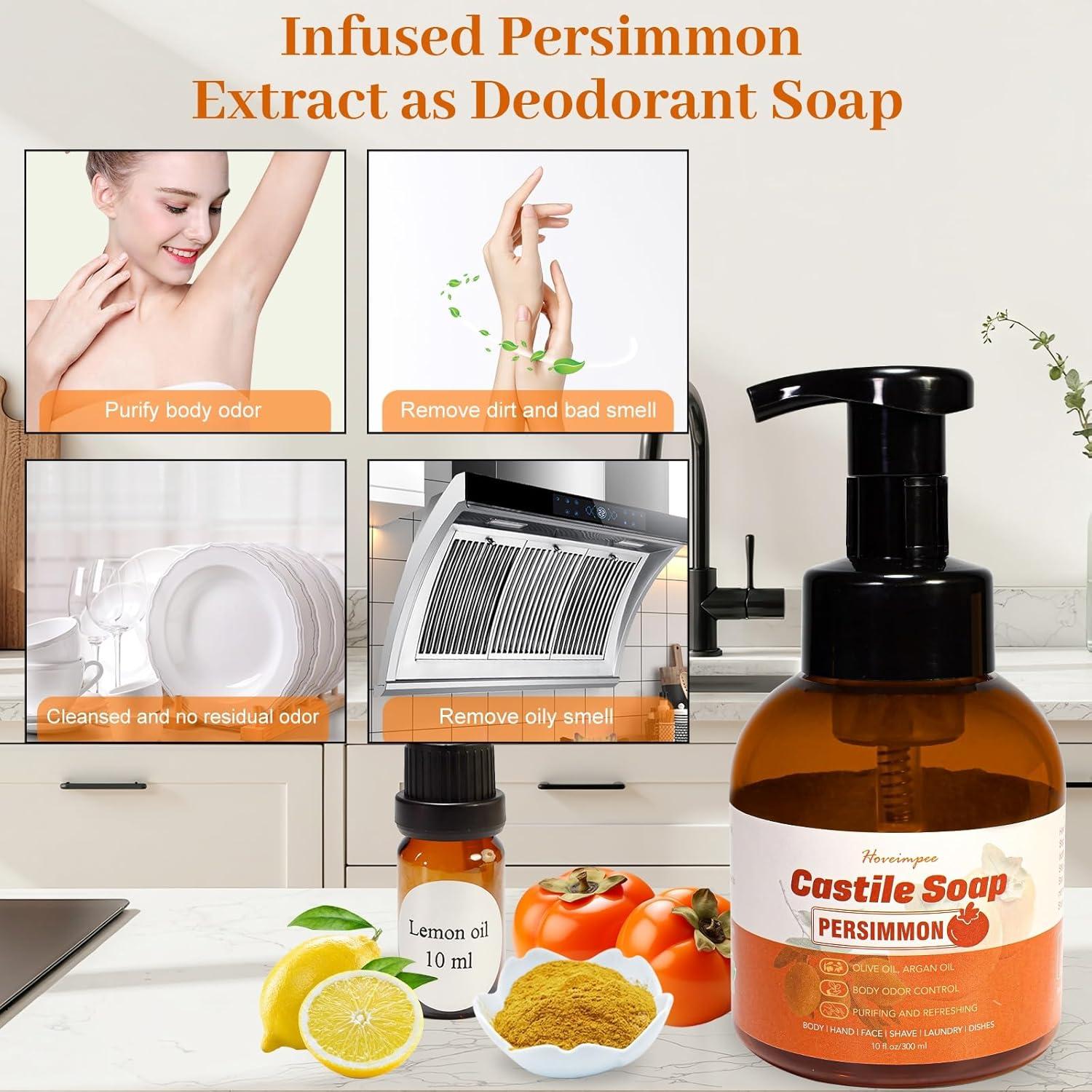 Base de Jabón Líquido de Castilla Hoveimpee 1200 ml con Persimón