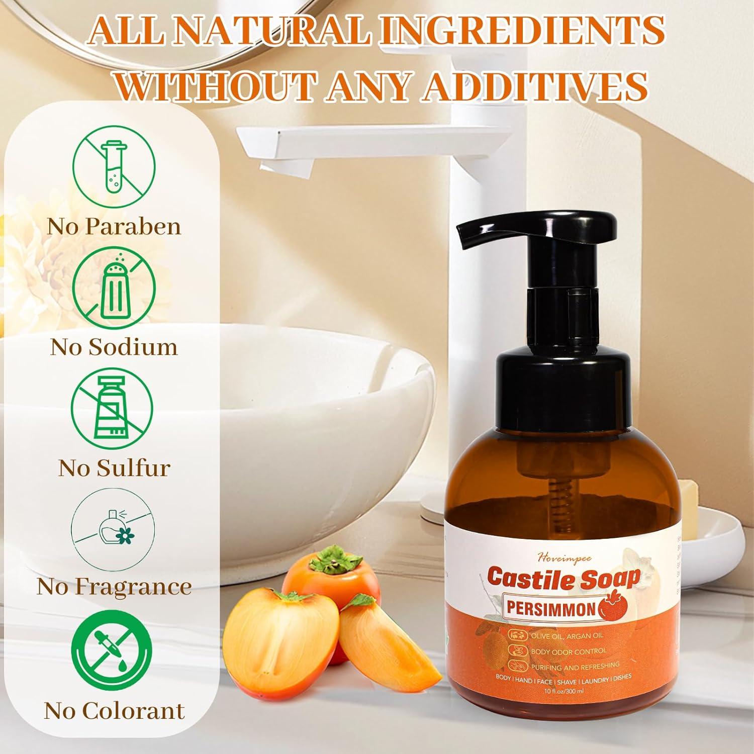 Base de Jabón Líquido de Castilla Hoveimpee 1200 ml con Persimón