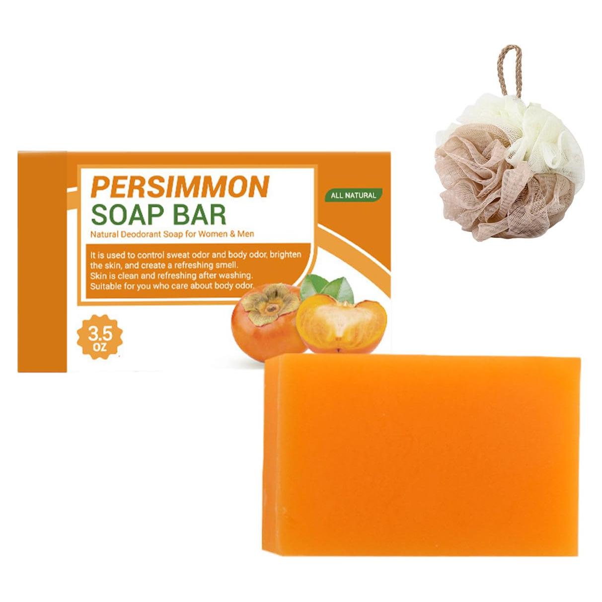 Jabón de Persimón Natural 85g - Control de Olores Corporales