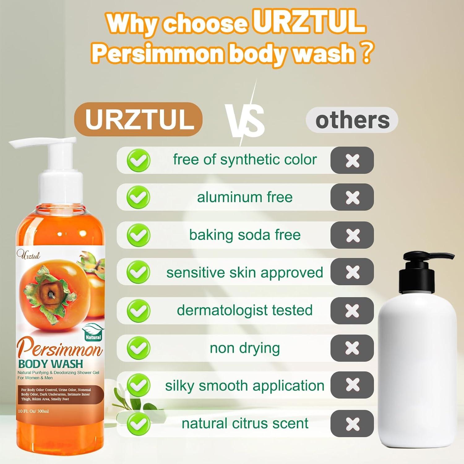 Jabón Líquido Desodorante URZTUL de Persimón 45g - Control Olores