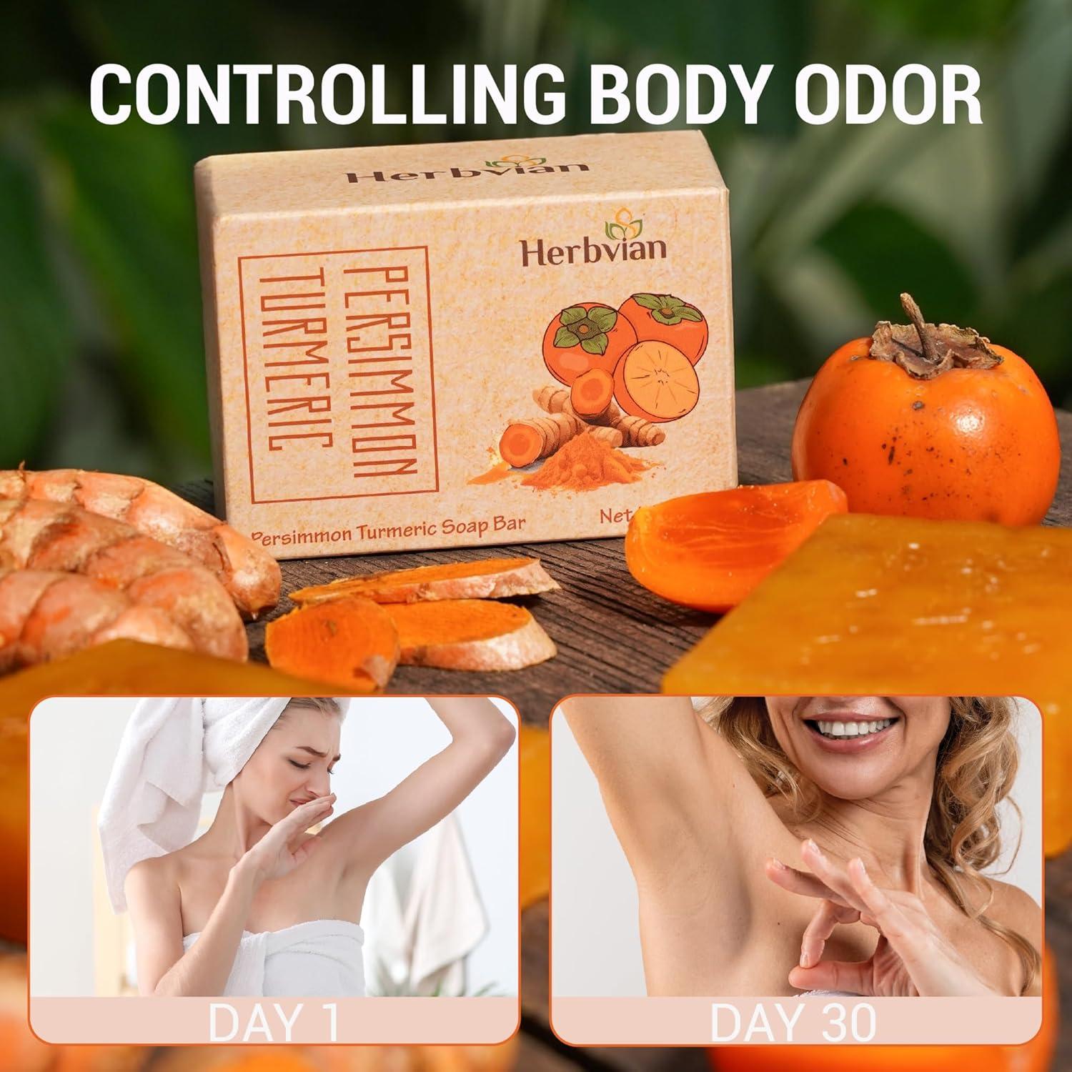 Set de Cuidado Natural - Jabón de Cúrcuma y Persimón con Esponja de Lufa