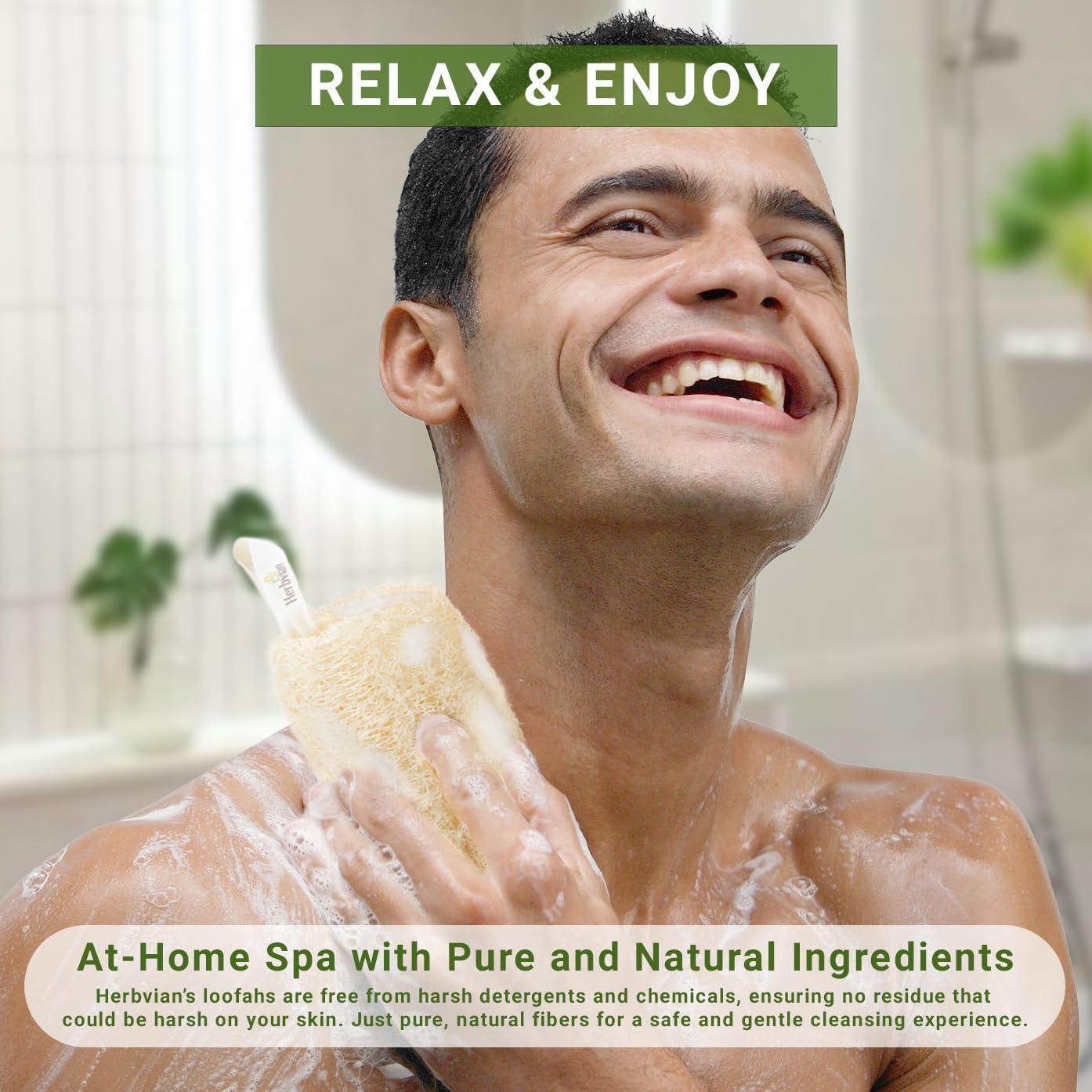 Set de Cuidado Natural - Jabón de Cúrcuma y Persimón con Esponja de Lufa