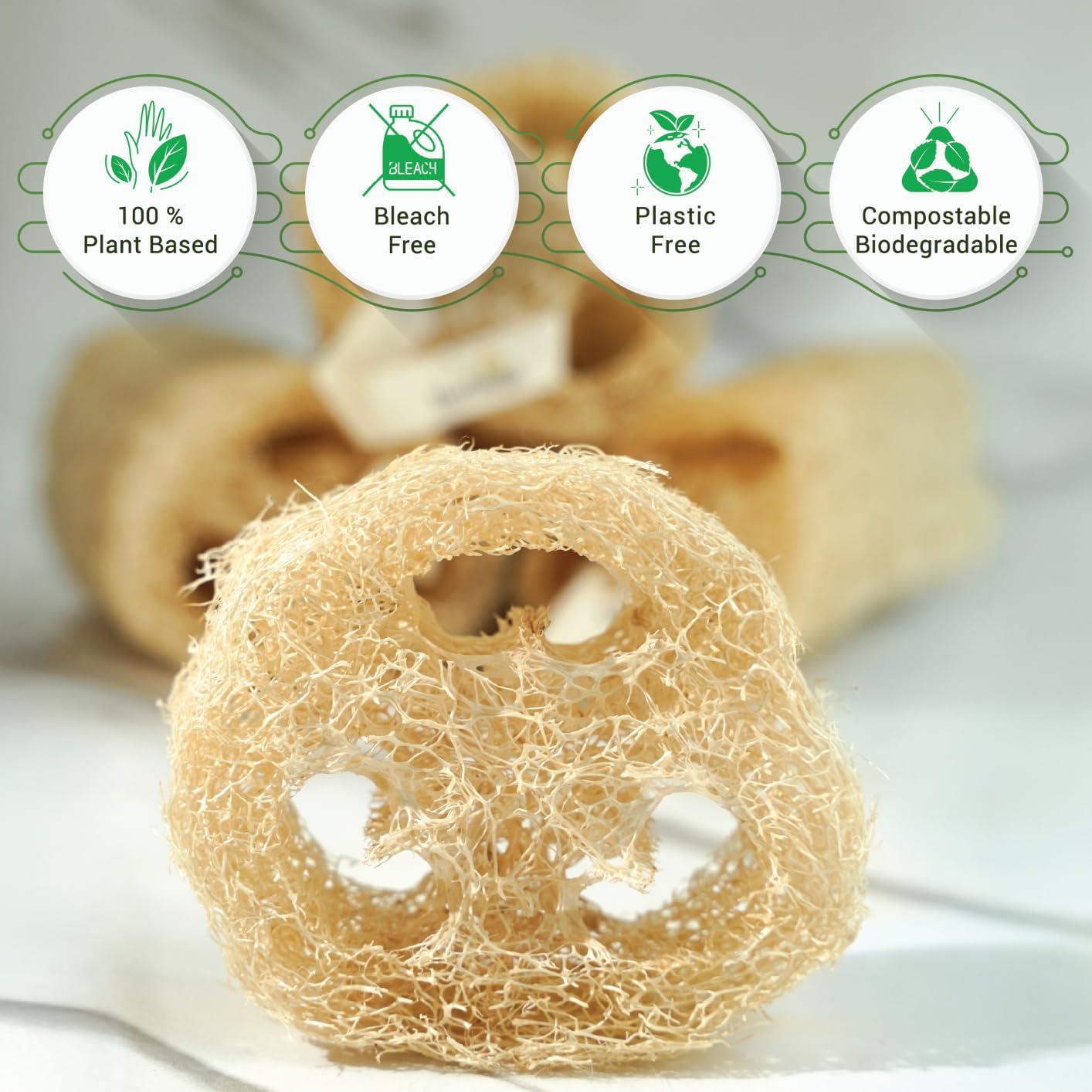 Set de Cuidado Natural - Jabón de Cúrcuma y Persimón con Esponja de Lufa