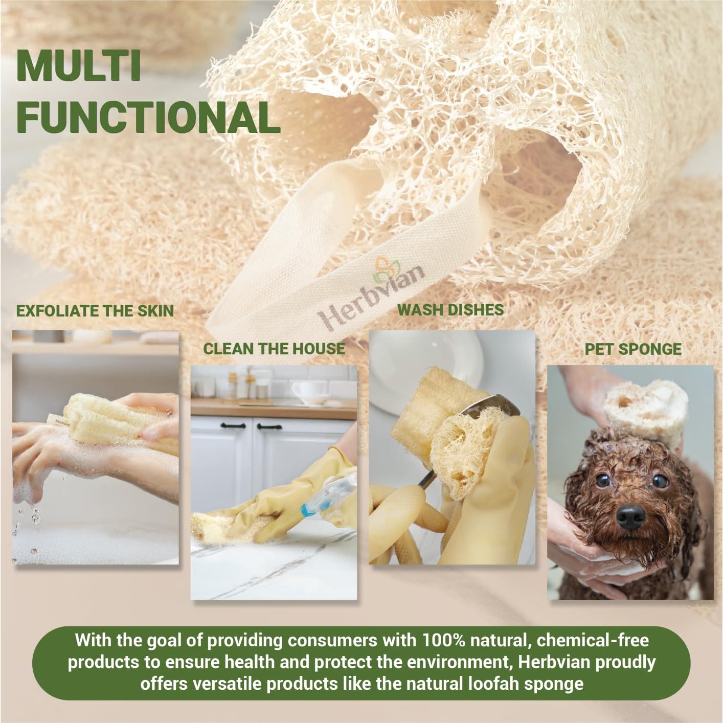 Set de Cuidado Natural - Jabón de Cúrcuma y Persimón con Esponja de Lufa