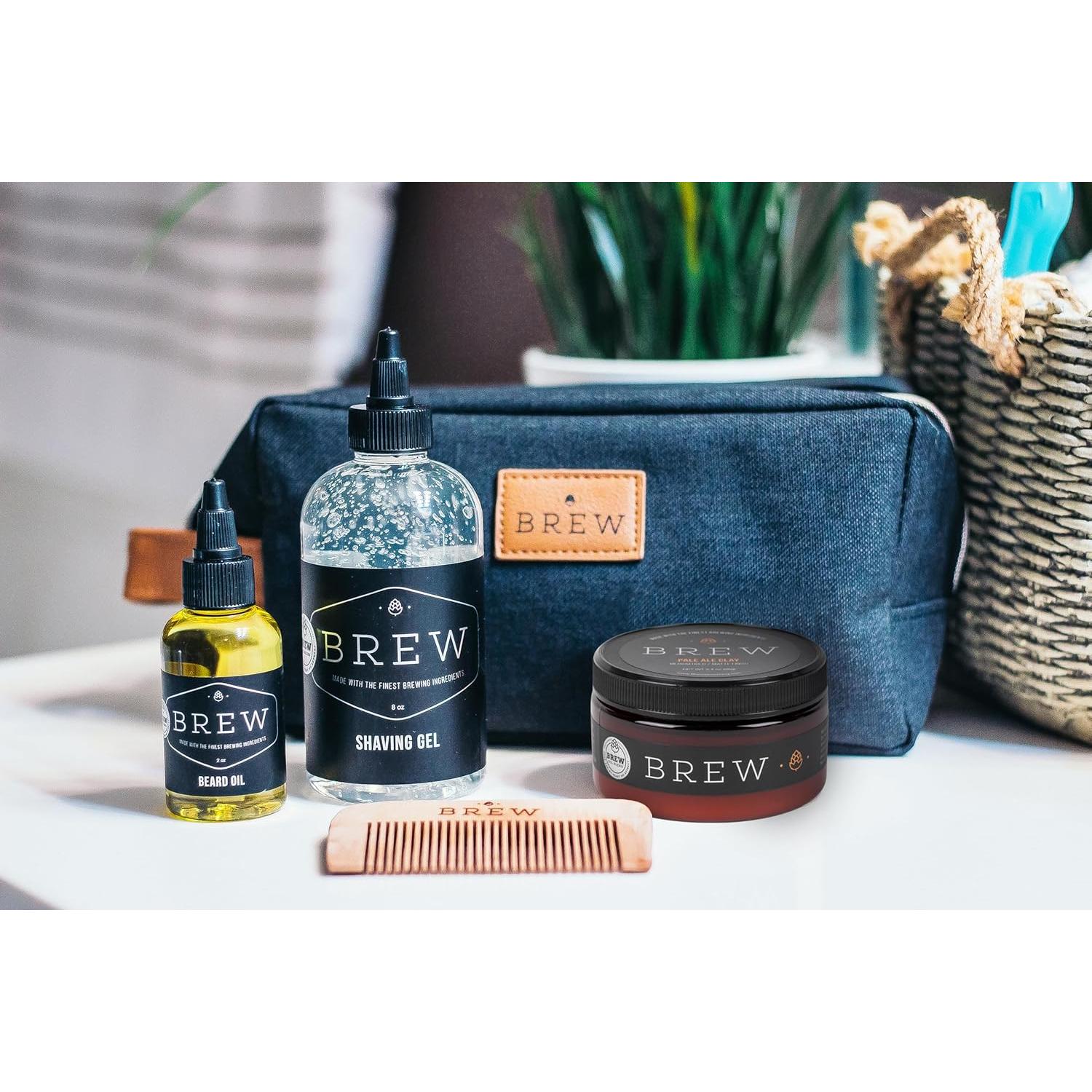 Gel de Afeitar Transparente Brew Grooming 236 g - Suave y Nutritivo