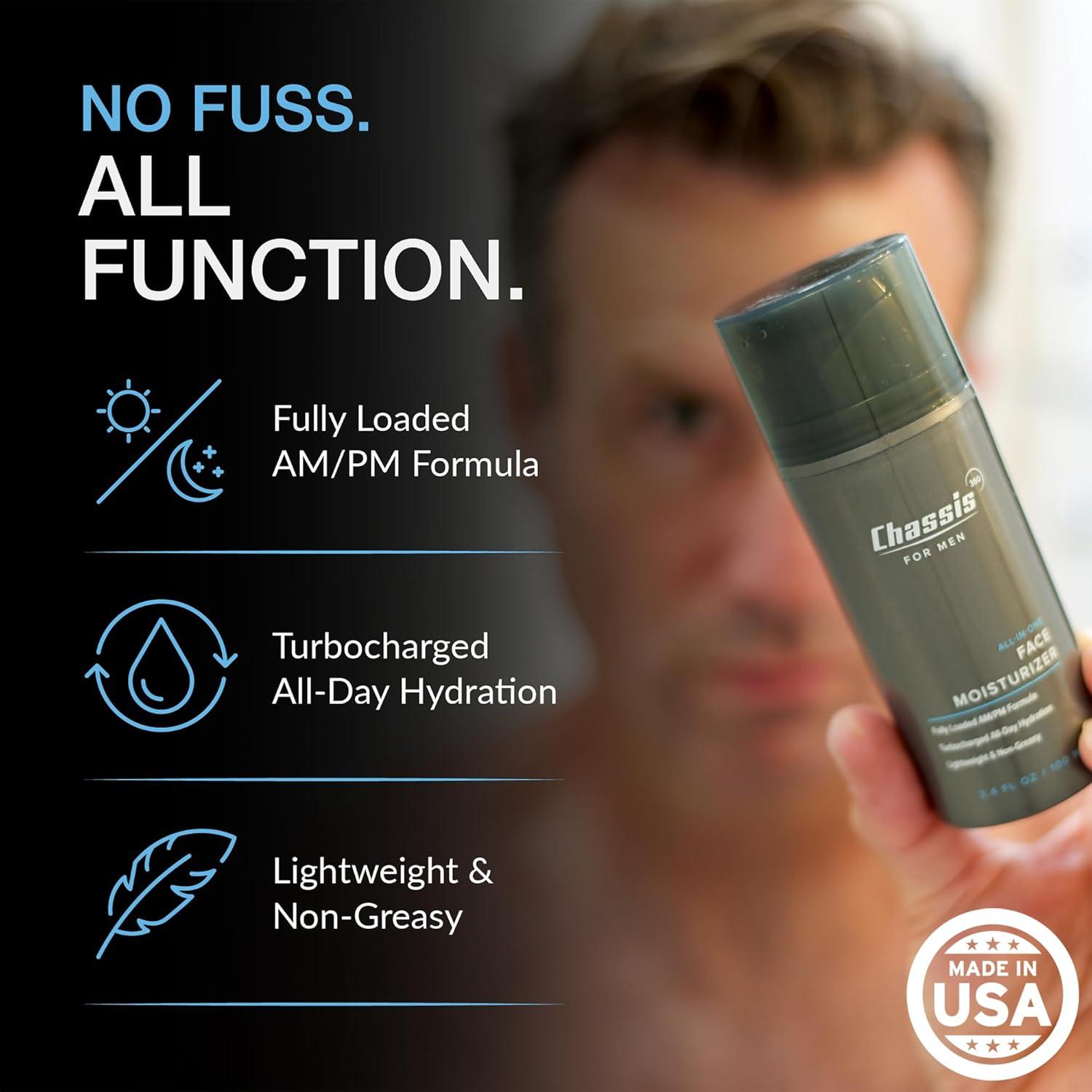 Hidratante Facial Chasis 360 para Hombres 100ml - Vitamina C y Ácido Hialurónico