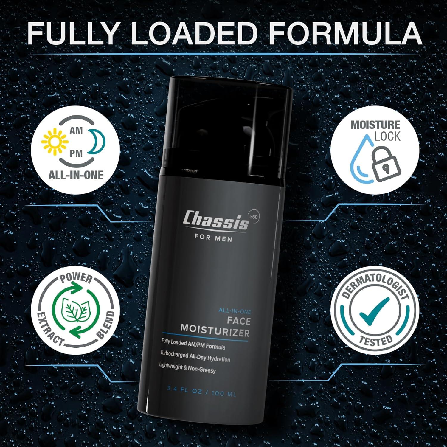 Hidratante Facial Chasis 360 para Hombres 100ml - Vitamina C y Ácido Hialurónico