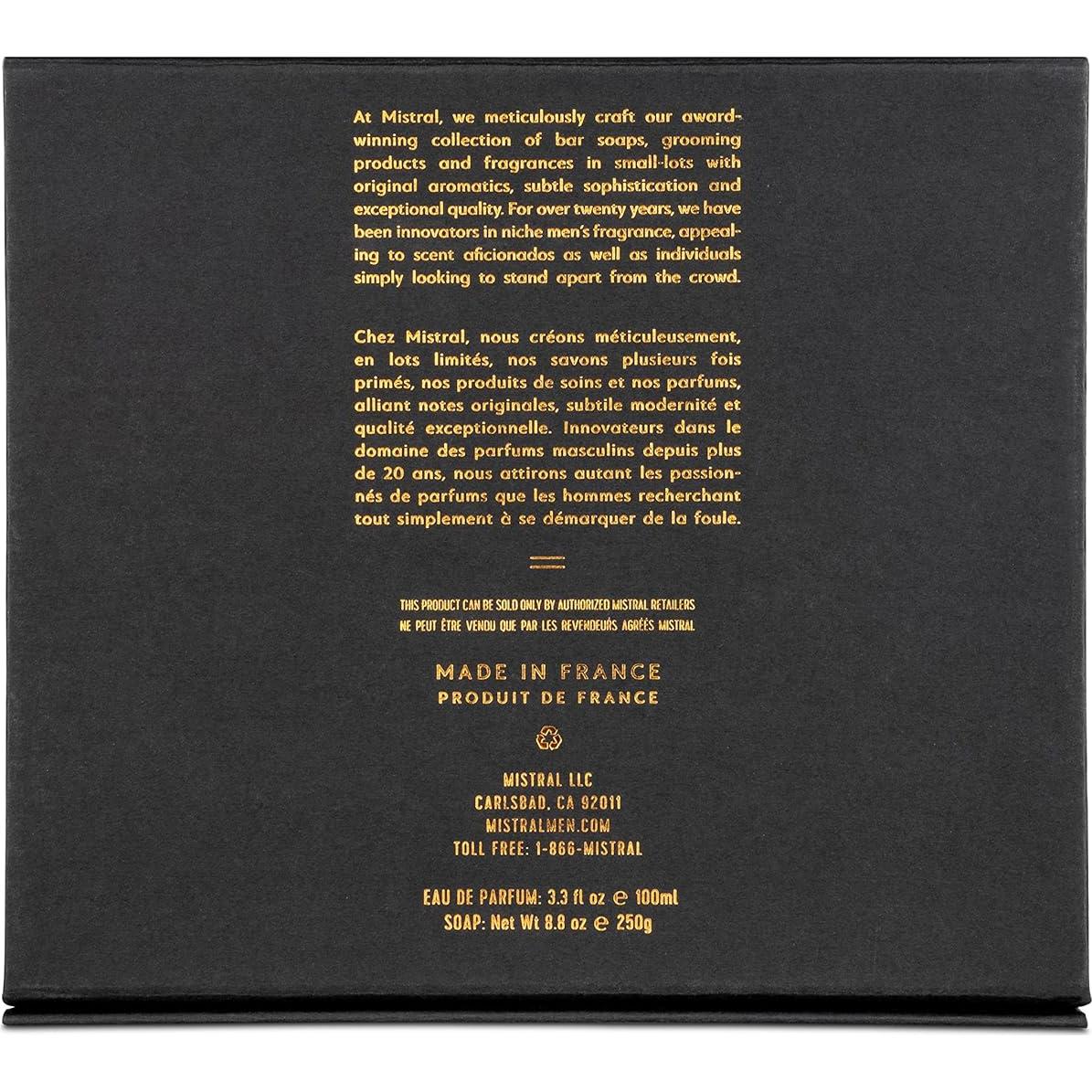 Conjunto de Regalo Mistral: Colonia 100ml y Jabón 250g Madera de Cedro