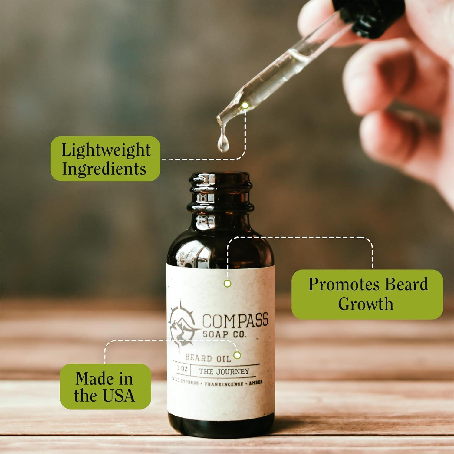 Aceite para Barba Compass Soap The Journey 29.57 ml Natural