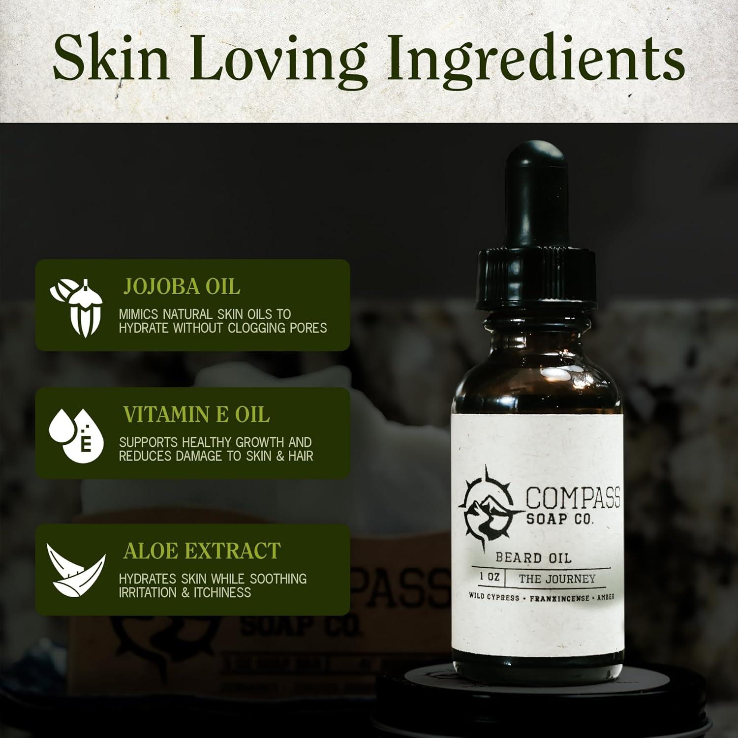 Aceite para Barba Compass Soap The Journey 29.57 ml Natural