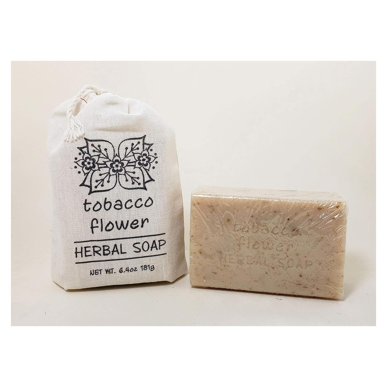Jabón Herbal Greenwich Bay 181g - Flor de Tabaco en Bolsa de Tela