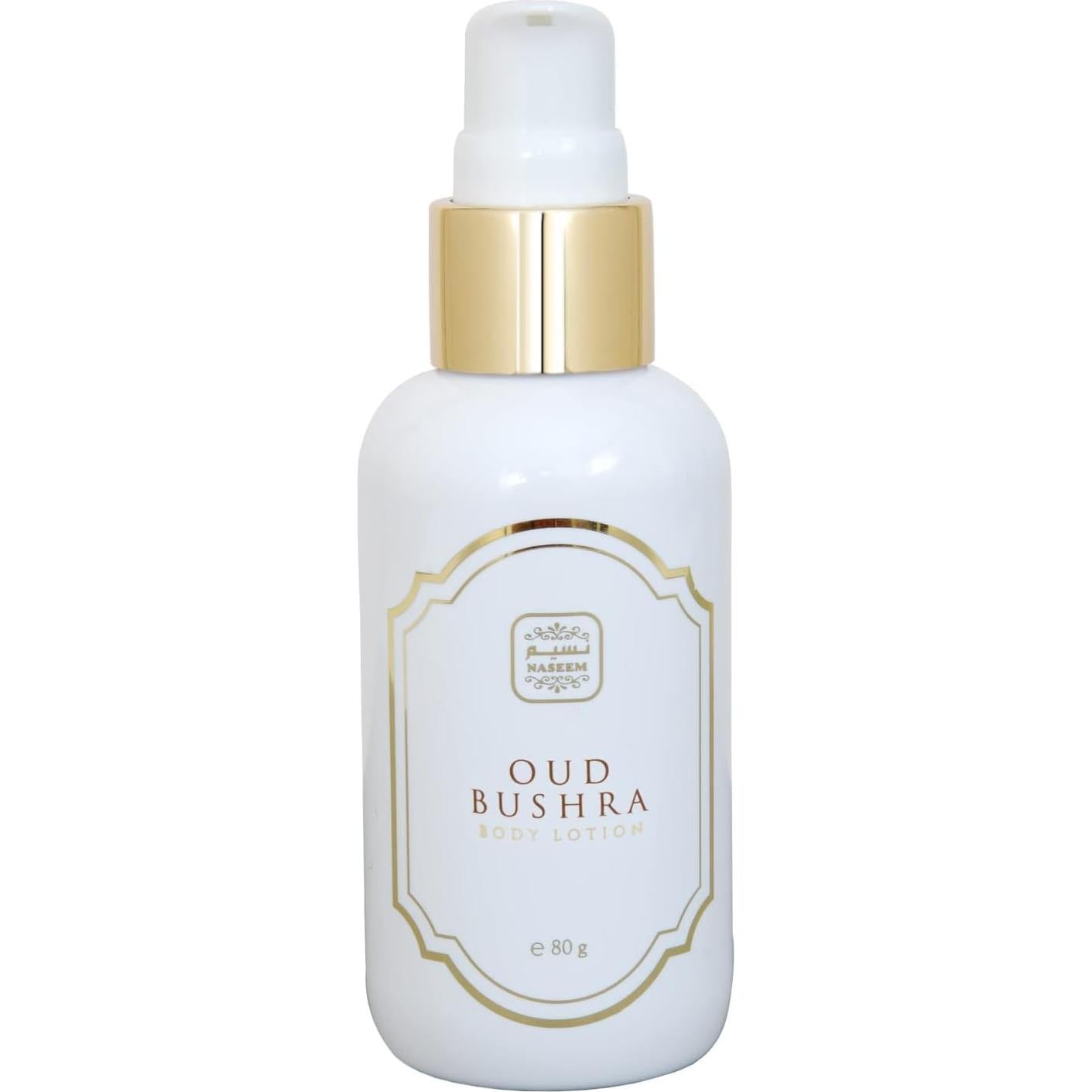 Loción Corporal Naseem Oud Bushra 80g - Hidratación Intensa