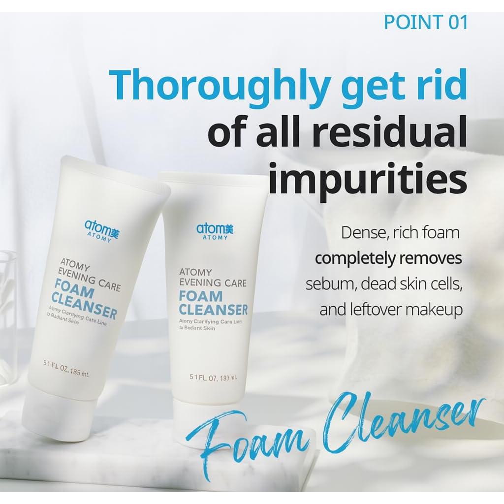 Espuma Limpiadora Facial A.T.O.M.Y 150 ml - Hidratante Natural