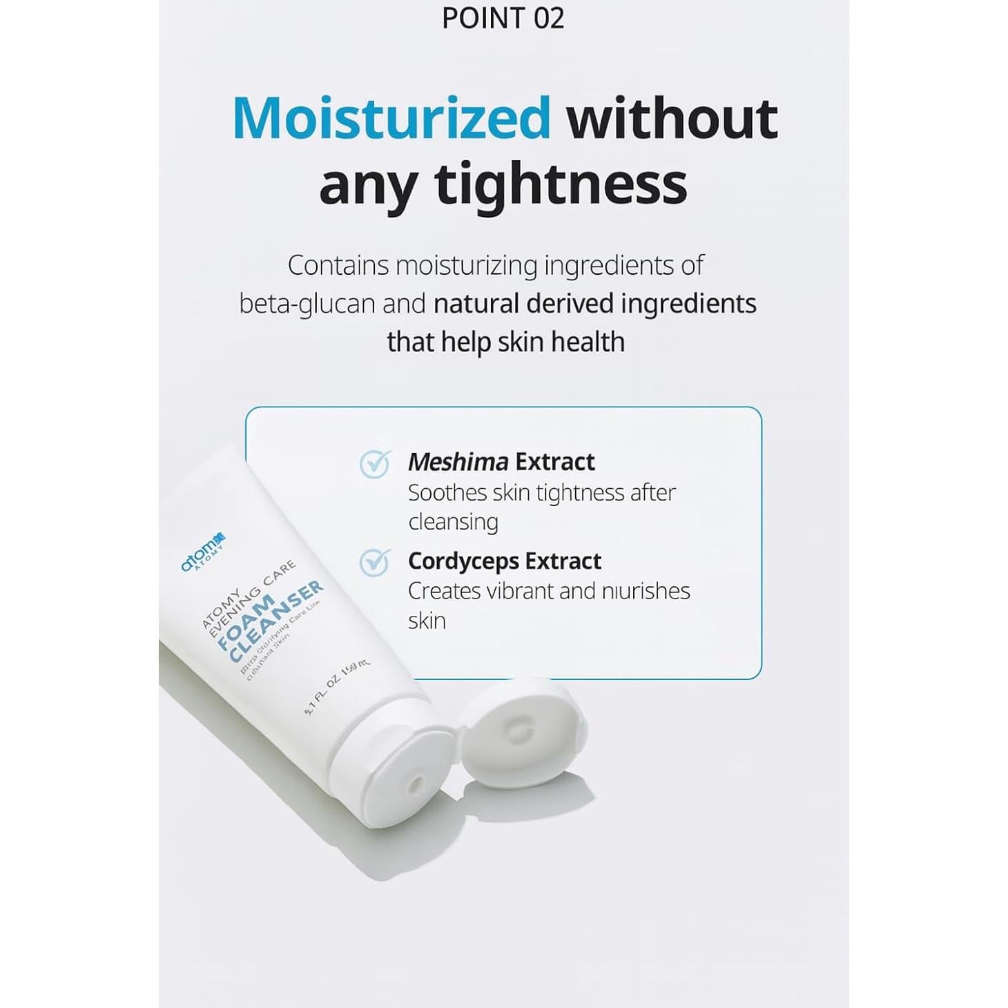 Espuma Limpiadora Facial A.T.O.M.Y 150 ml - Hidratante Natural