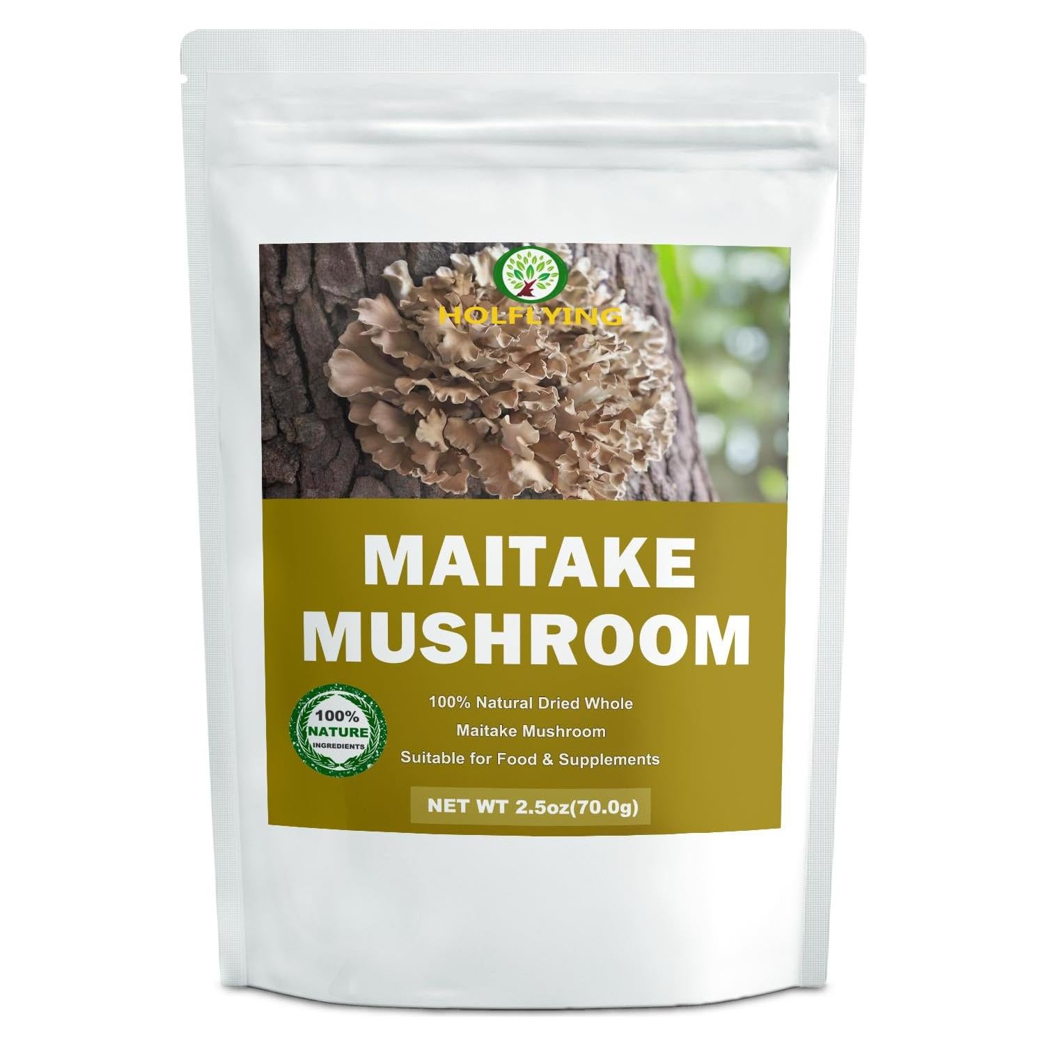 Champiñones Maitake Secos 100% Naturales 70.87 g - Sin OGM