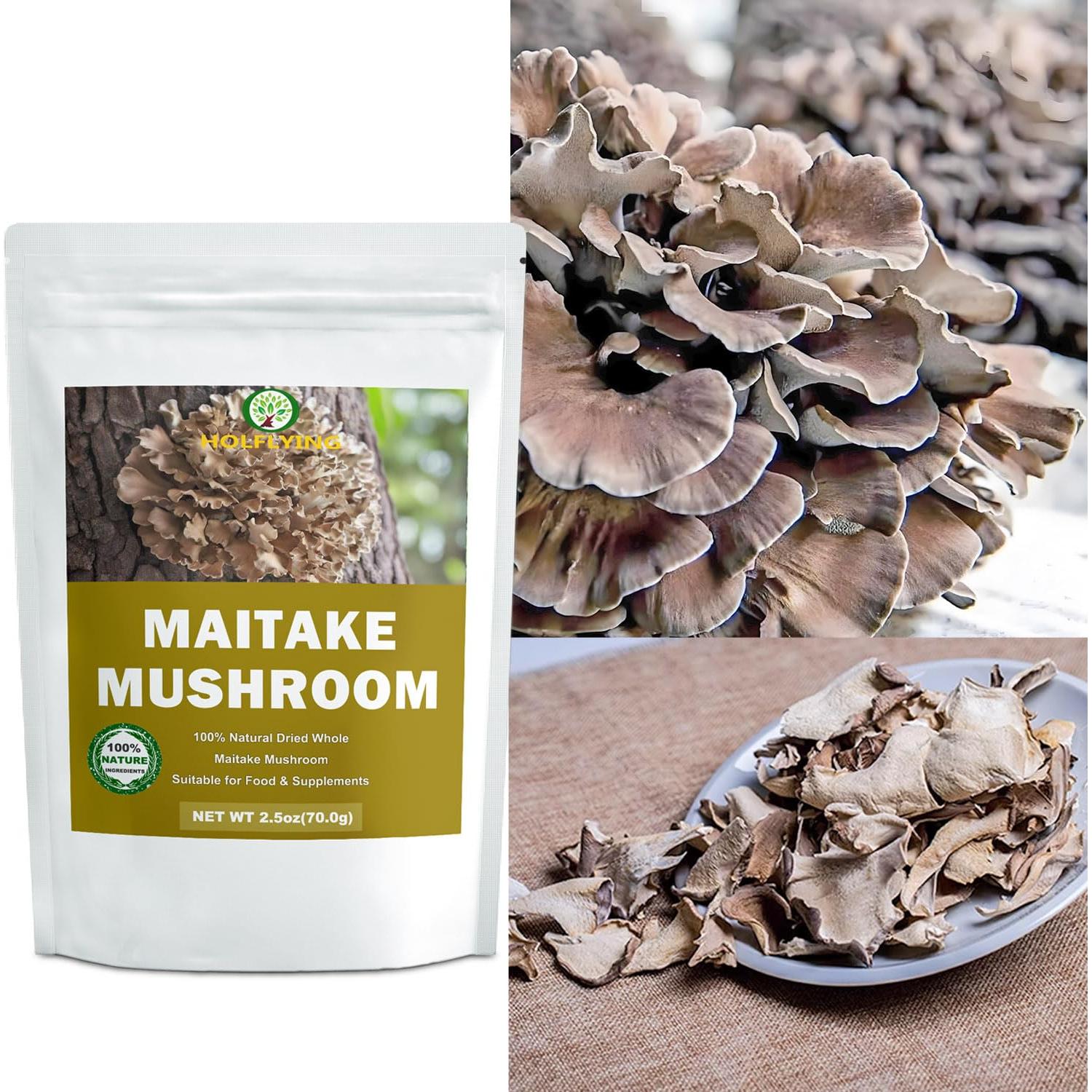 Champiñones Maitake Secos 100% Naturales 70.87 g - Sin OGM