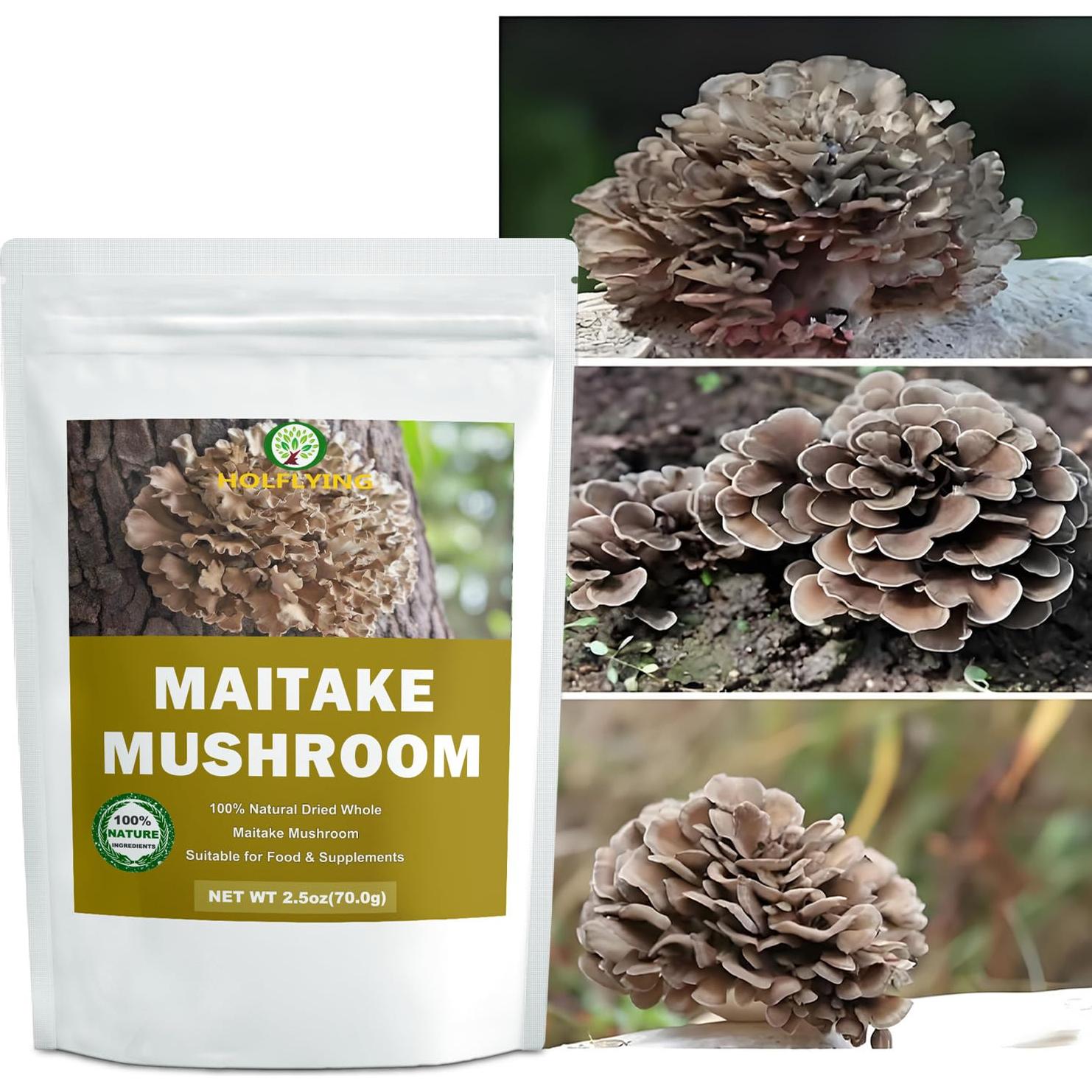 Champiñones Maitake Secos 100% Naturales 70.87 g - Sin OGM