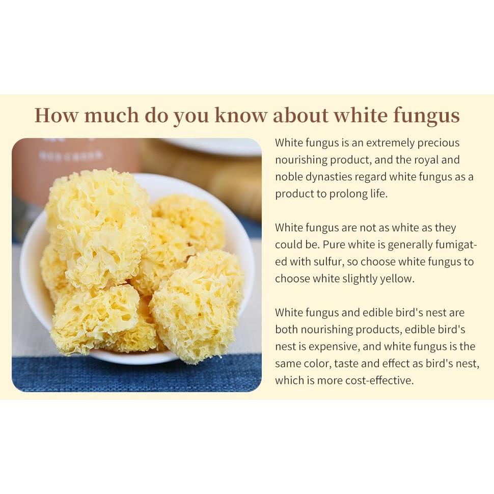 Hongo de Nieve Blanco Seco DOZO 120g - Sin Aditivos, Natural