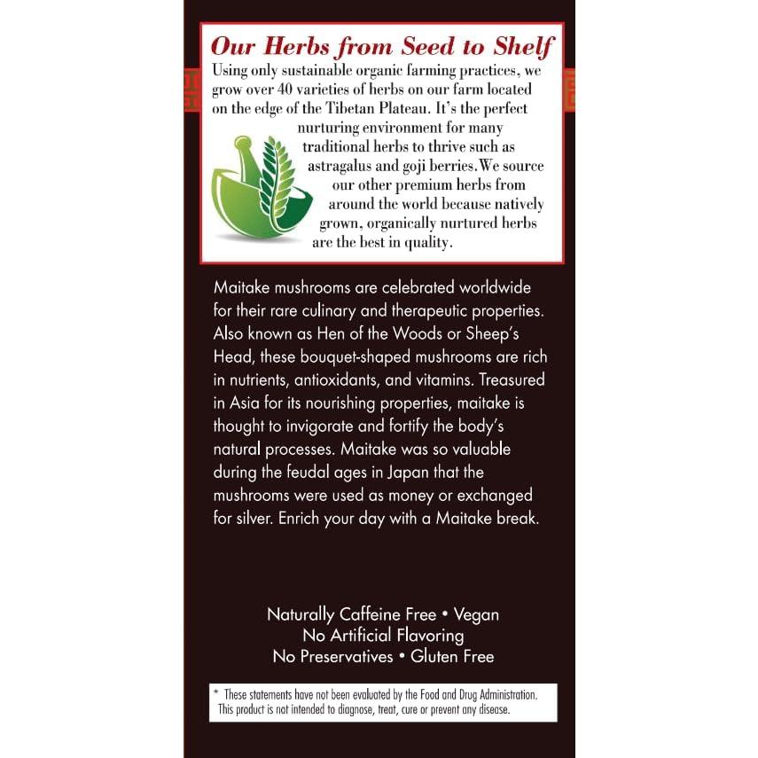 Té de Champiñón Maitake Bravo Tea 20 Bolsitas Sin Cafeína