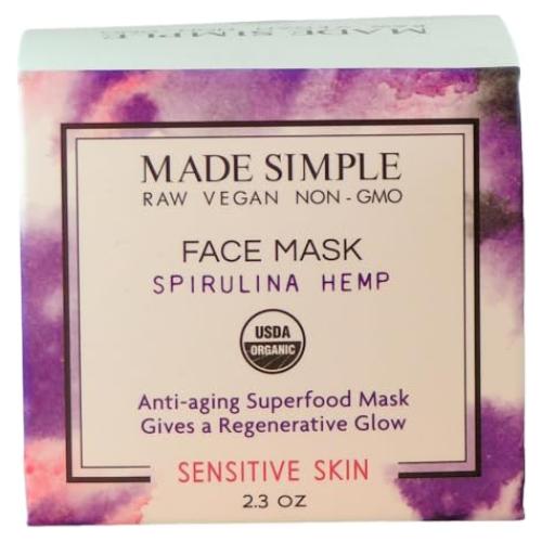 Mascarilla Facial Orgánica de Spirulina para Piel Sensible - Vegana