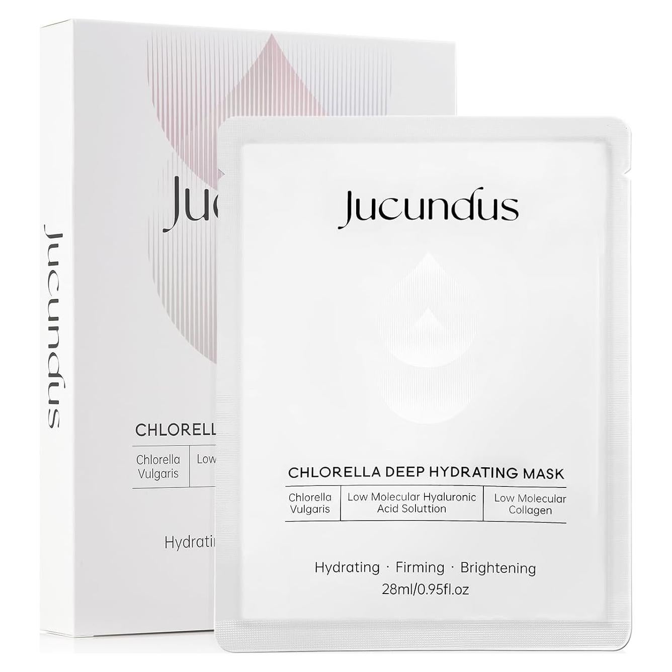 Mascarilla Facial Hidratante Jucundus Chlorella 5 Unidades