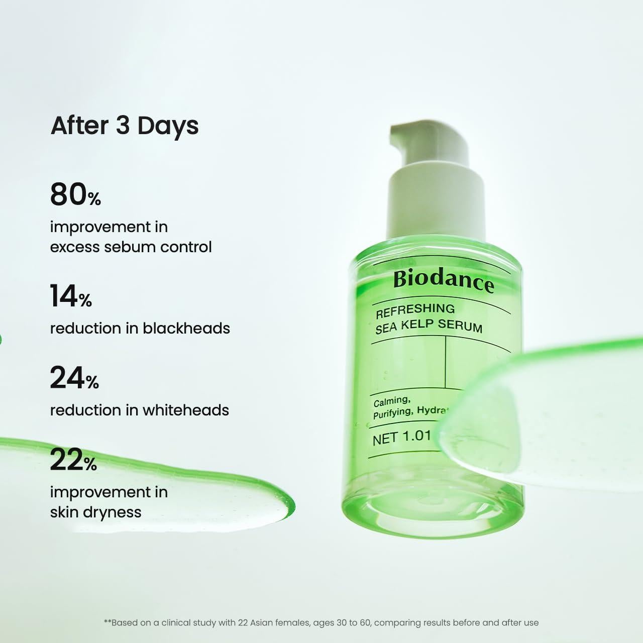 Suero Refrescante de Algas Marinas Biodance 30 ml - Piel Grasa