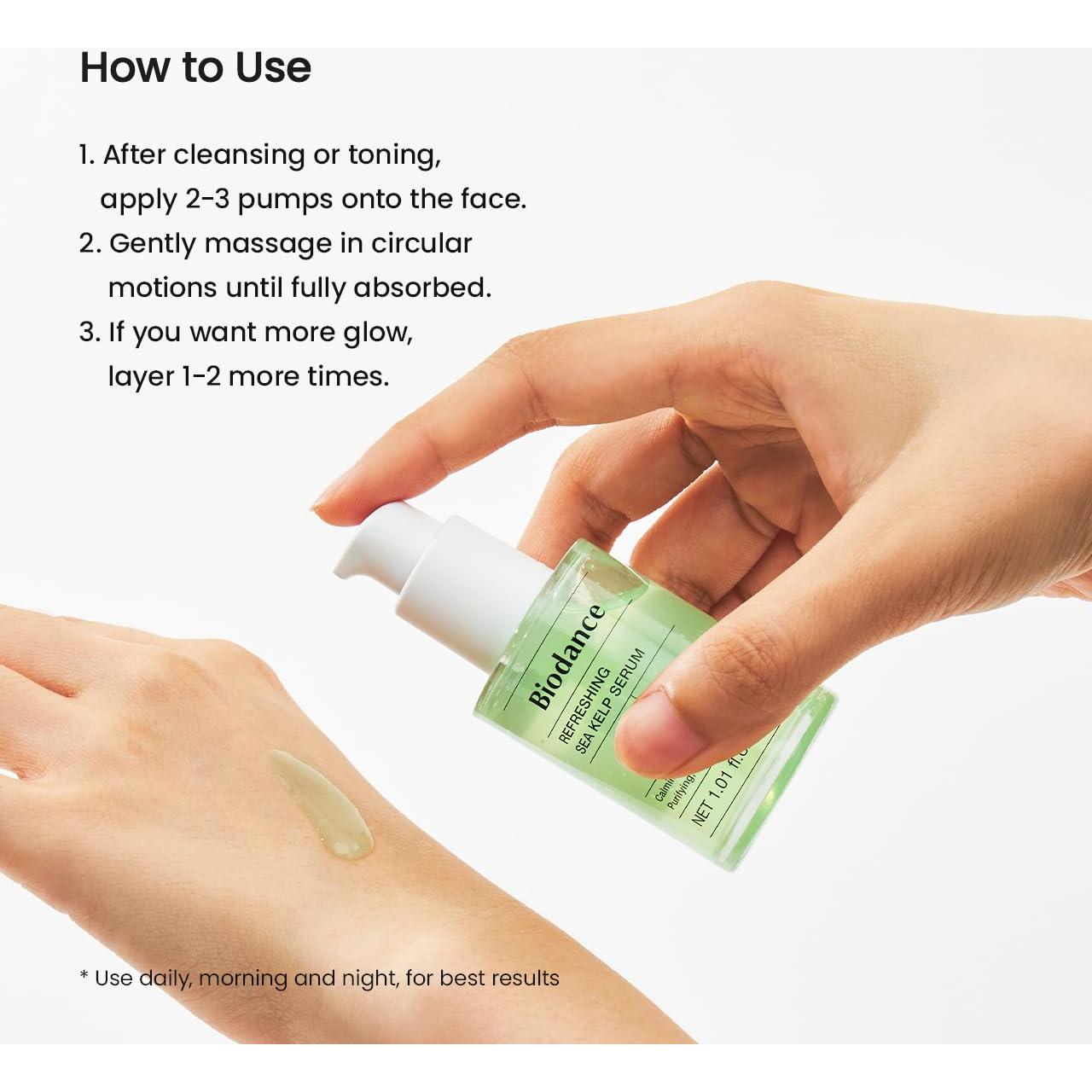 Suero Refrescante de Algas Marinas Biodance 30 ml - Piel Grasa