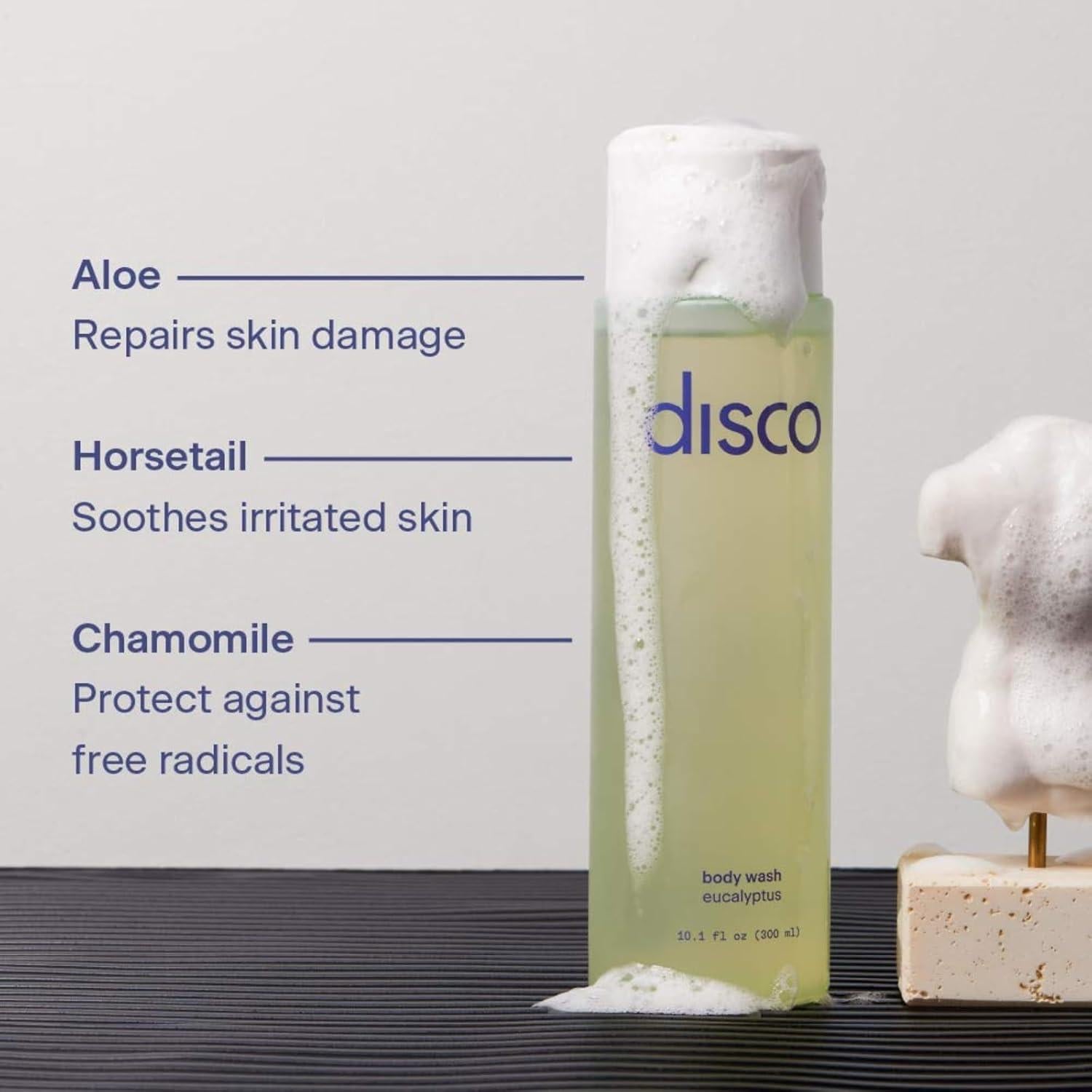 Gel de Ducha Disco para Hombres 298 ml - Hidratante Eucalipto