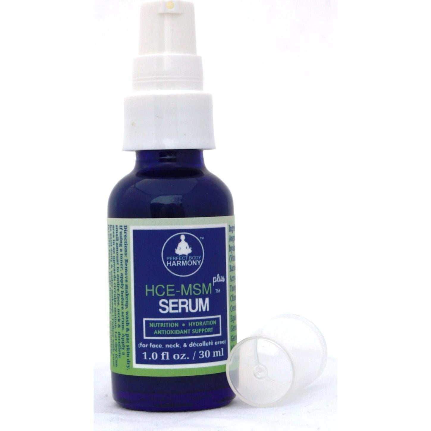 Suero Facial Antienvejecimiento HCE-MSM Plus 30ml - Ácido Hialurónico, Vitamina C y E