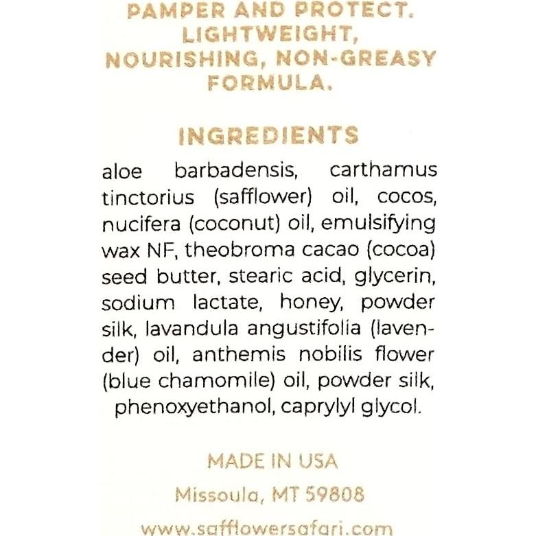 Loción Hidratante para Bebés Safflower Safari 236.6 ml Natural