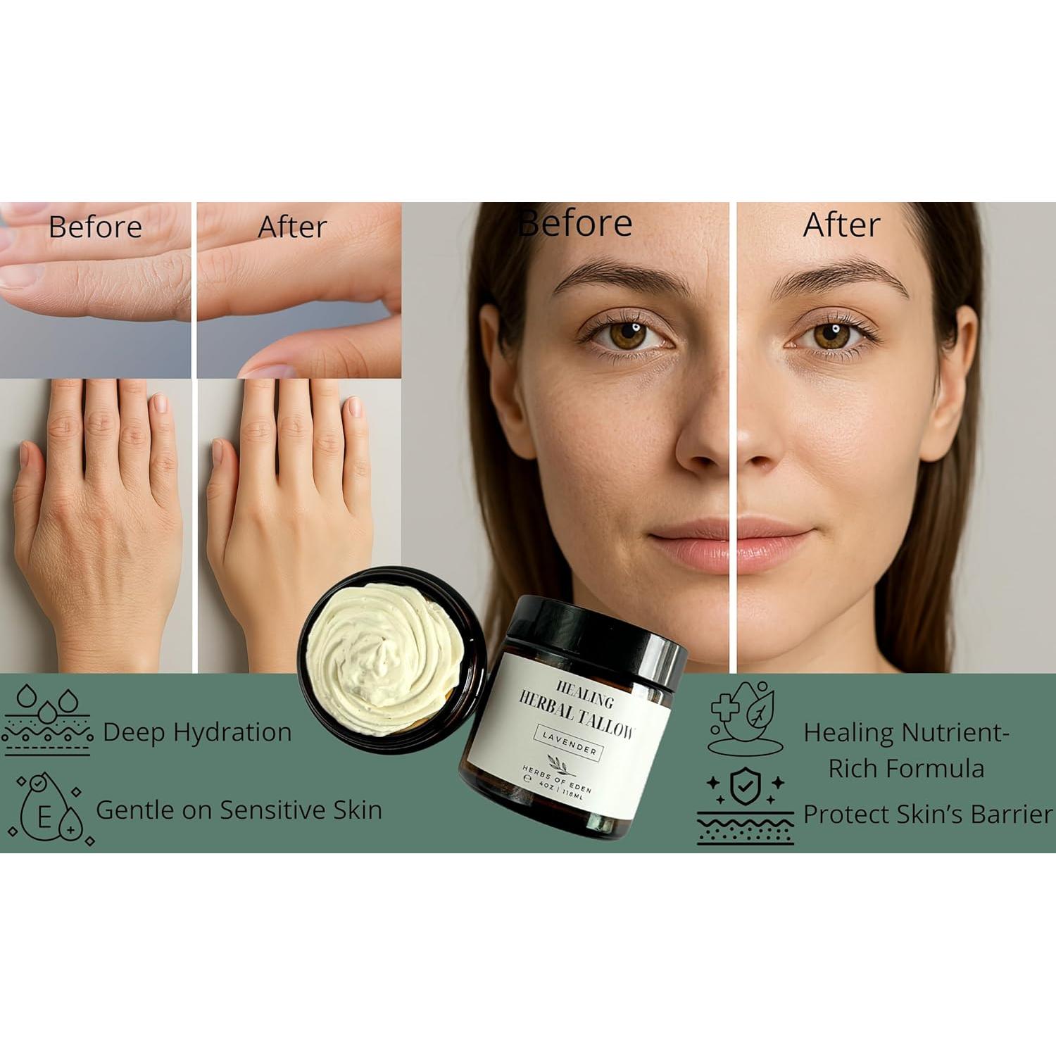 Manteca de Hierbas Orgánica Batida 113g - Sin Fragancia Lavanda