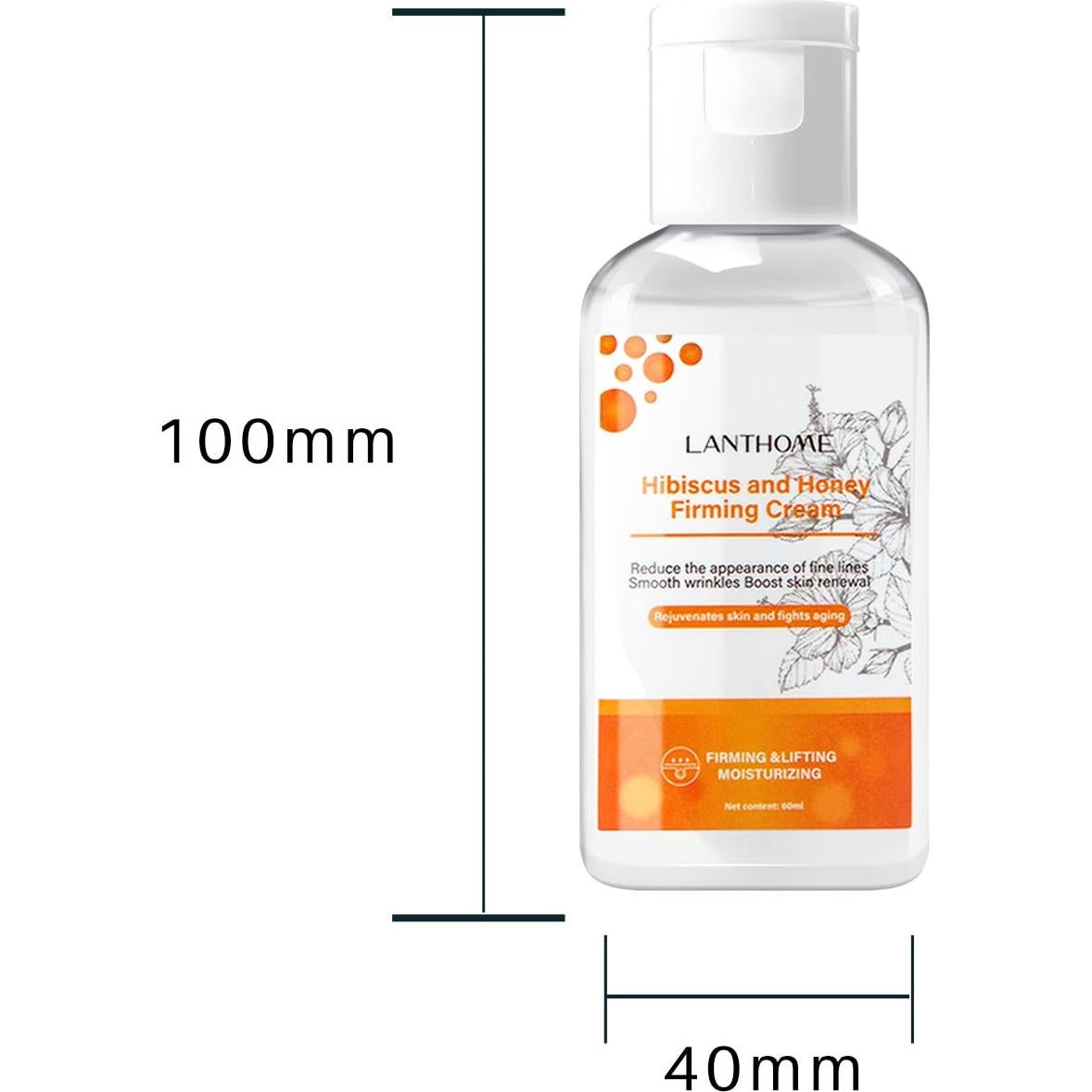 Crema Reafirmante de Hibisco y Miel Lanthome 60ml - Colágeno y Ácido Hialurónico