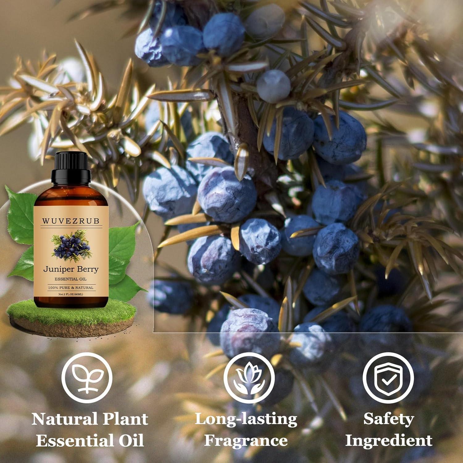 Aceite Esencial Puro de Bayas de Enebro 60 ML - Wuvezrub