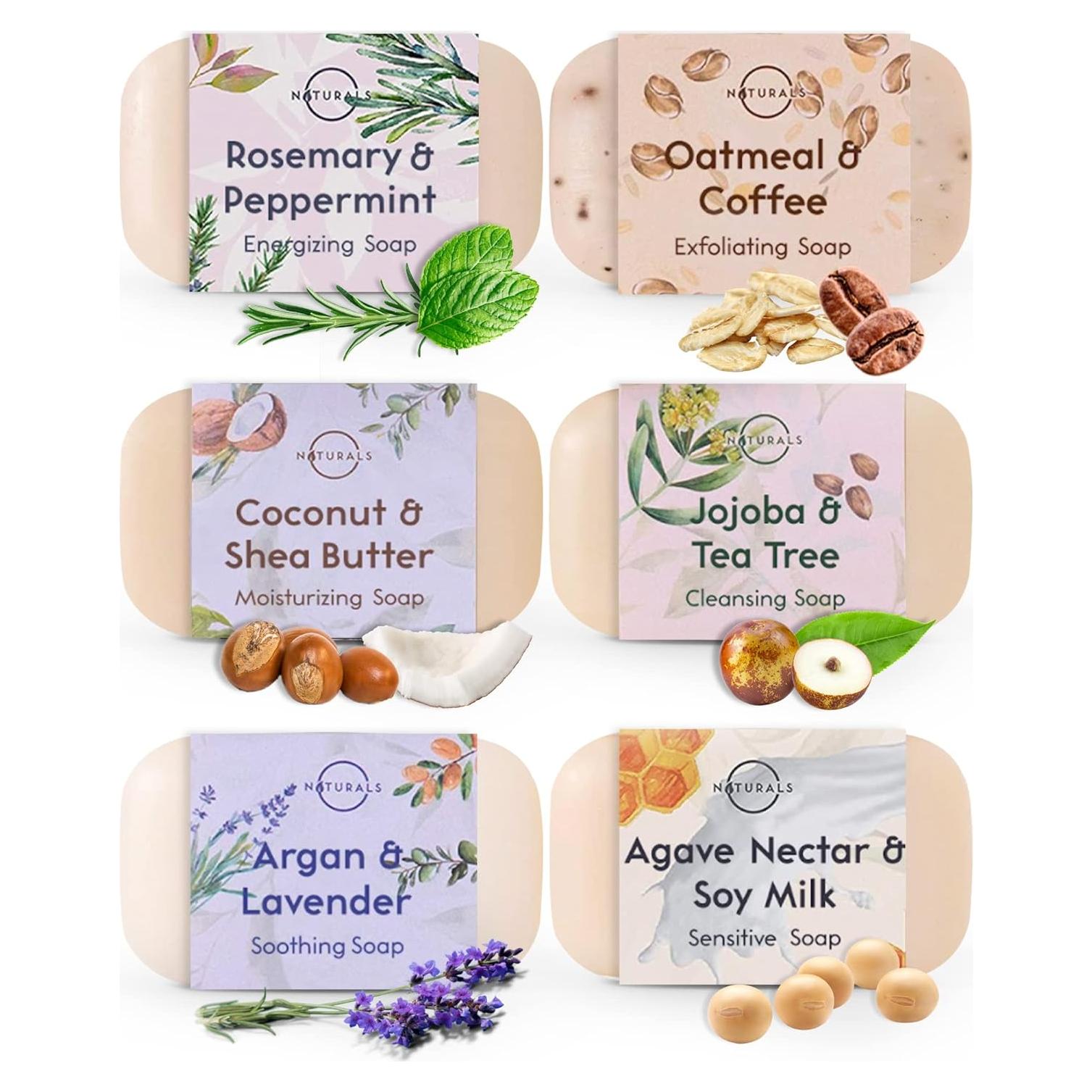 Set de Jabón Natural O Naturals - 6 Piezas Orgánicas