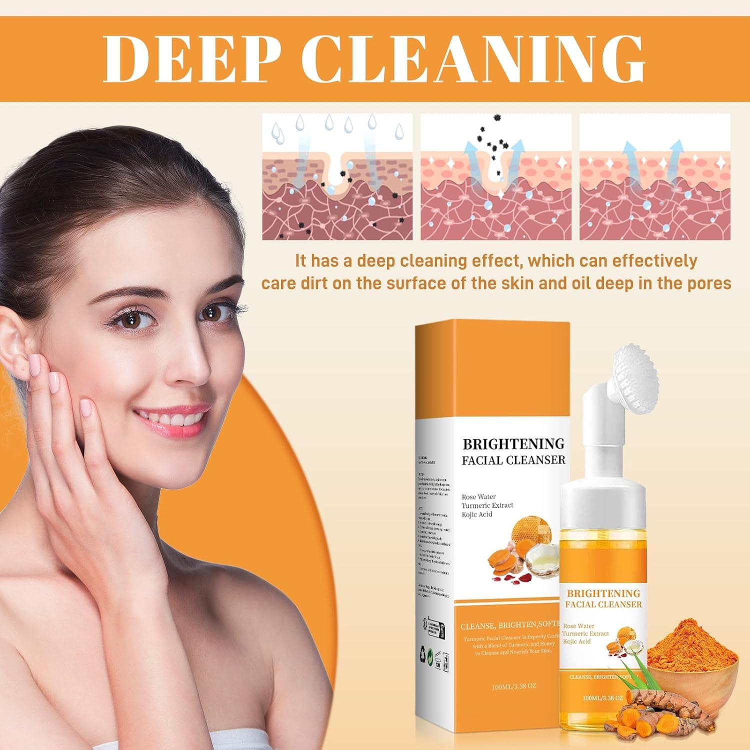 Limpiador Facial Espumoso de Cúrcuma Genérico 167g