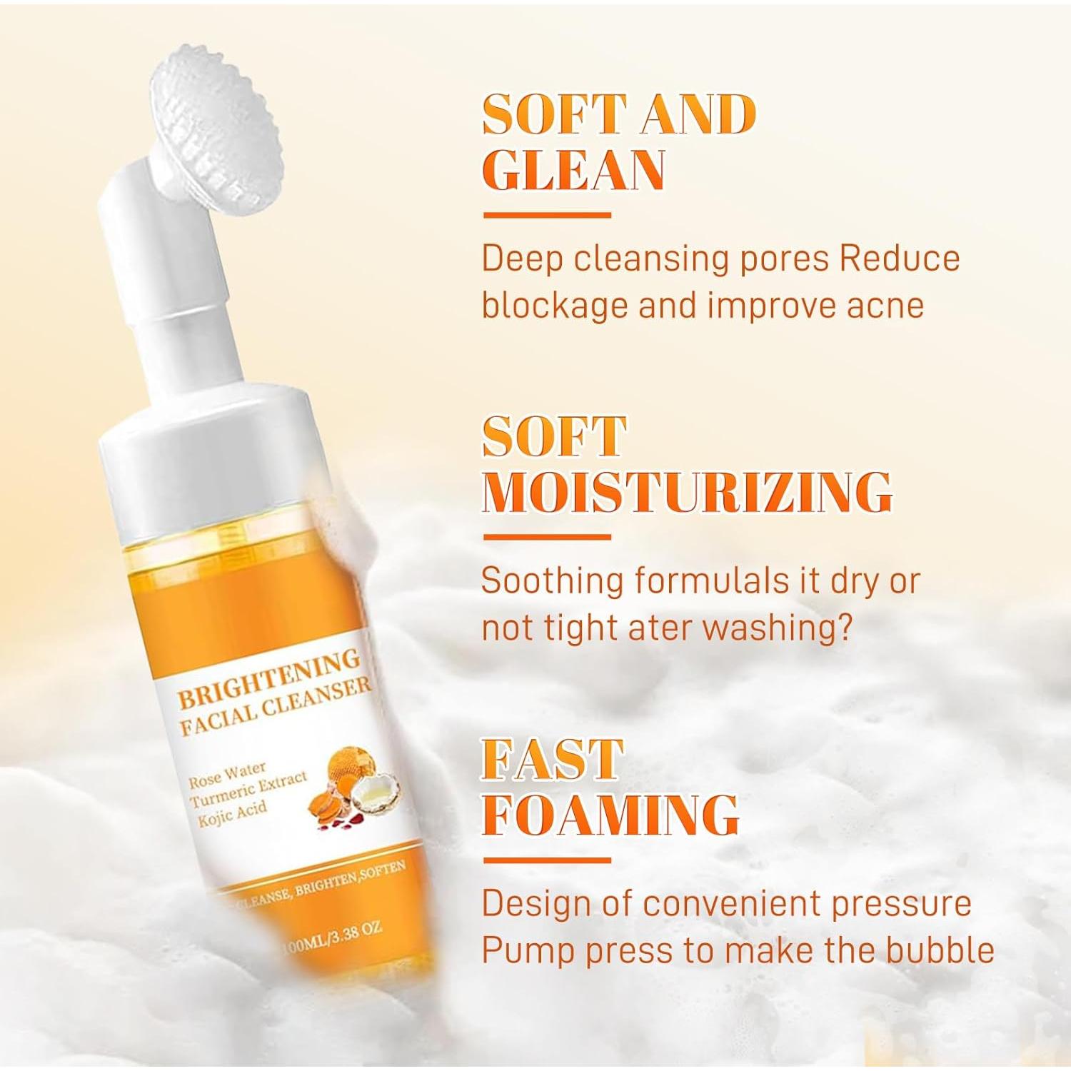 Limpiador Facial Espumoso de Cúrcuma Genérico 167g