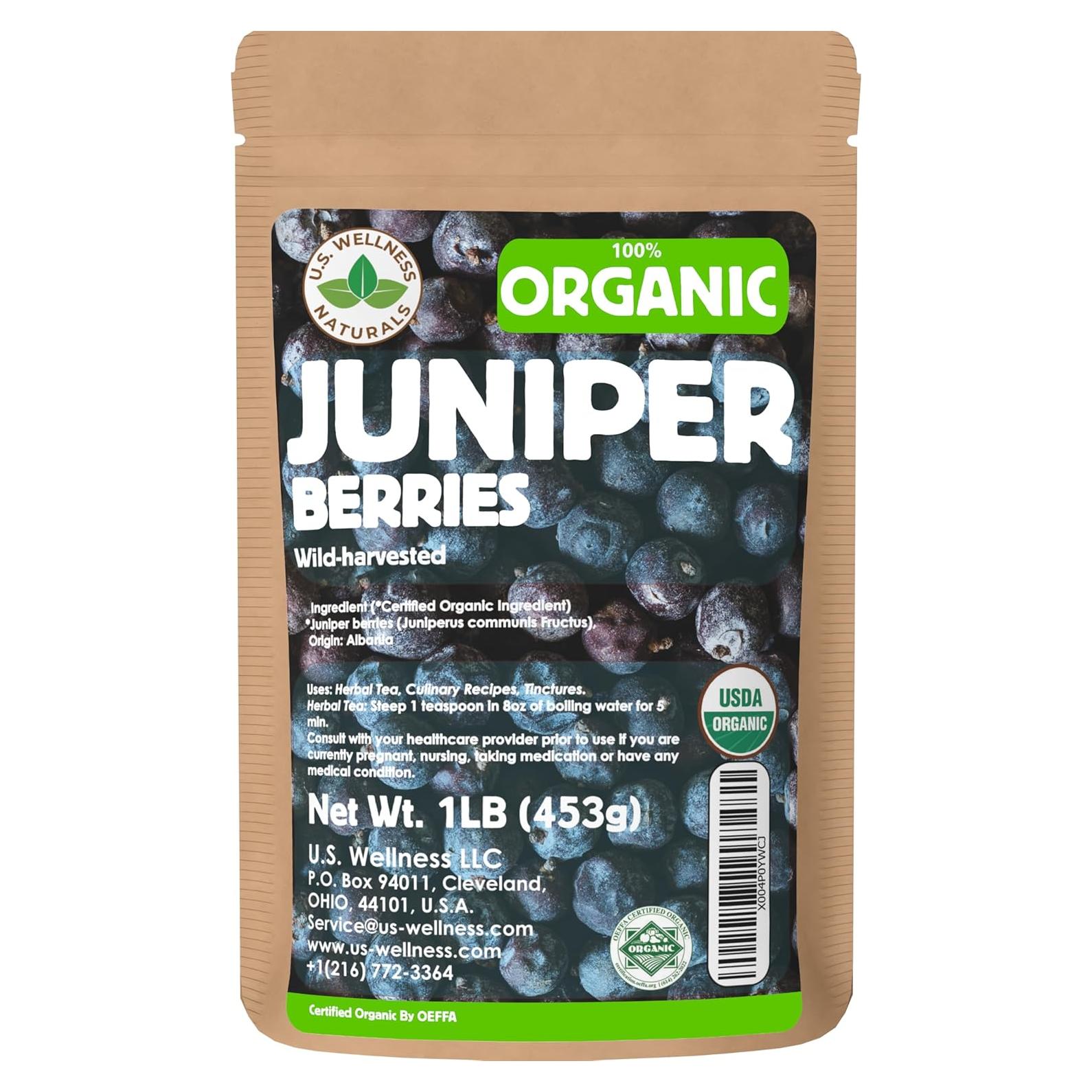 Bayas de Enebro Orgánicas 16Oz - Cosecha Silvestre Albania