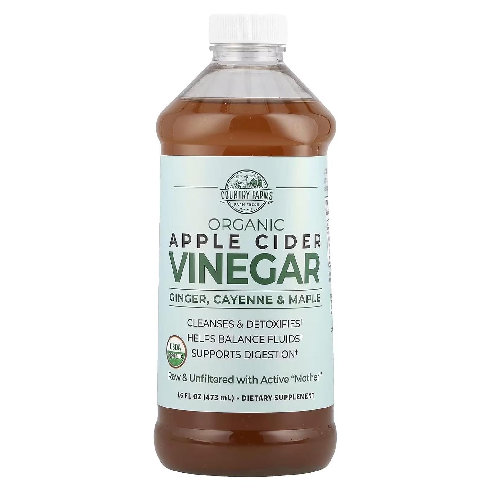 Tónico de Vinagre de Sidra de Manzana Orgánico Country Farms 473ml