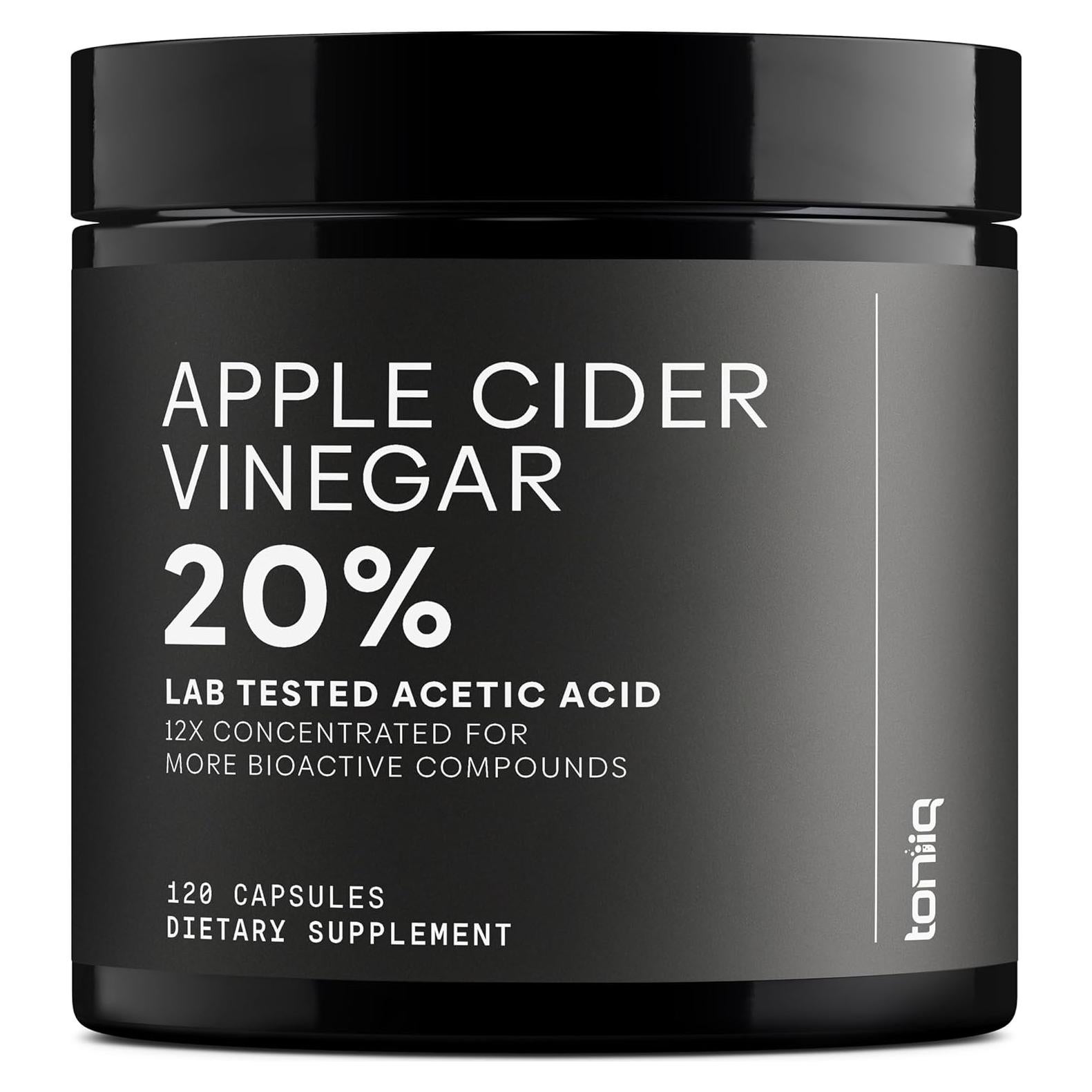 Cápsulas de Vinagre de Sidra de Manzana Toniiq 2010mg 120 Unidades