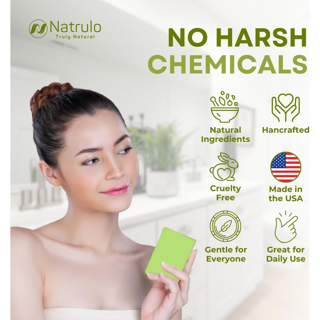 Barra de Jabón Exfoliante Natural Natrulo - Hierba Limón 117g