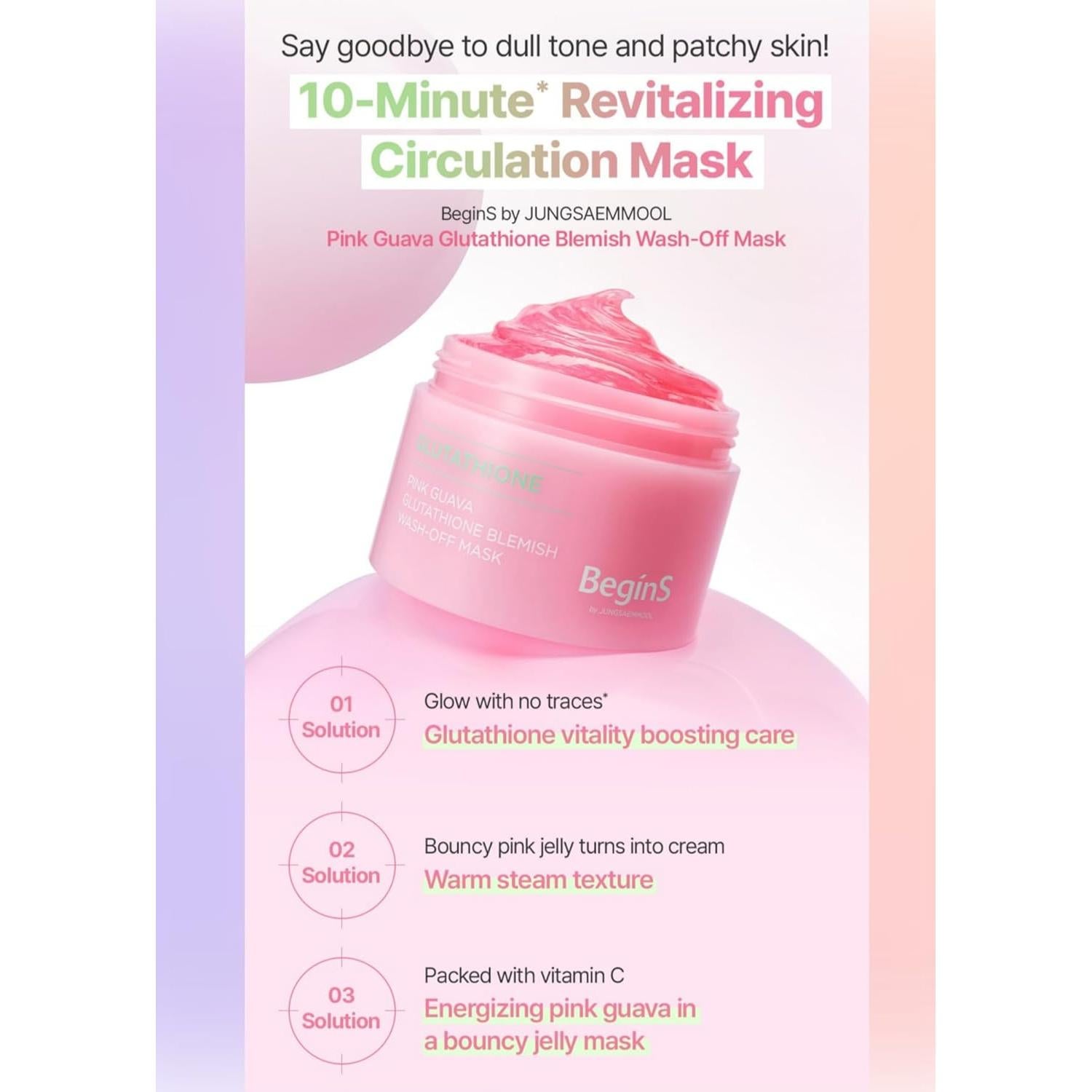 Mascarilla Facial Gel Nordinary Guayaba Rosa 196g Vitamina C