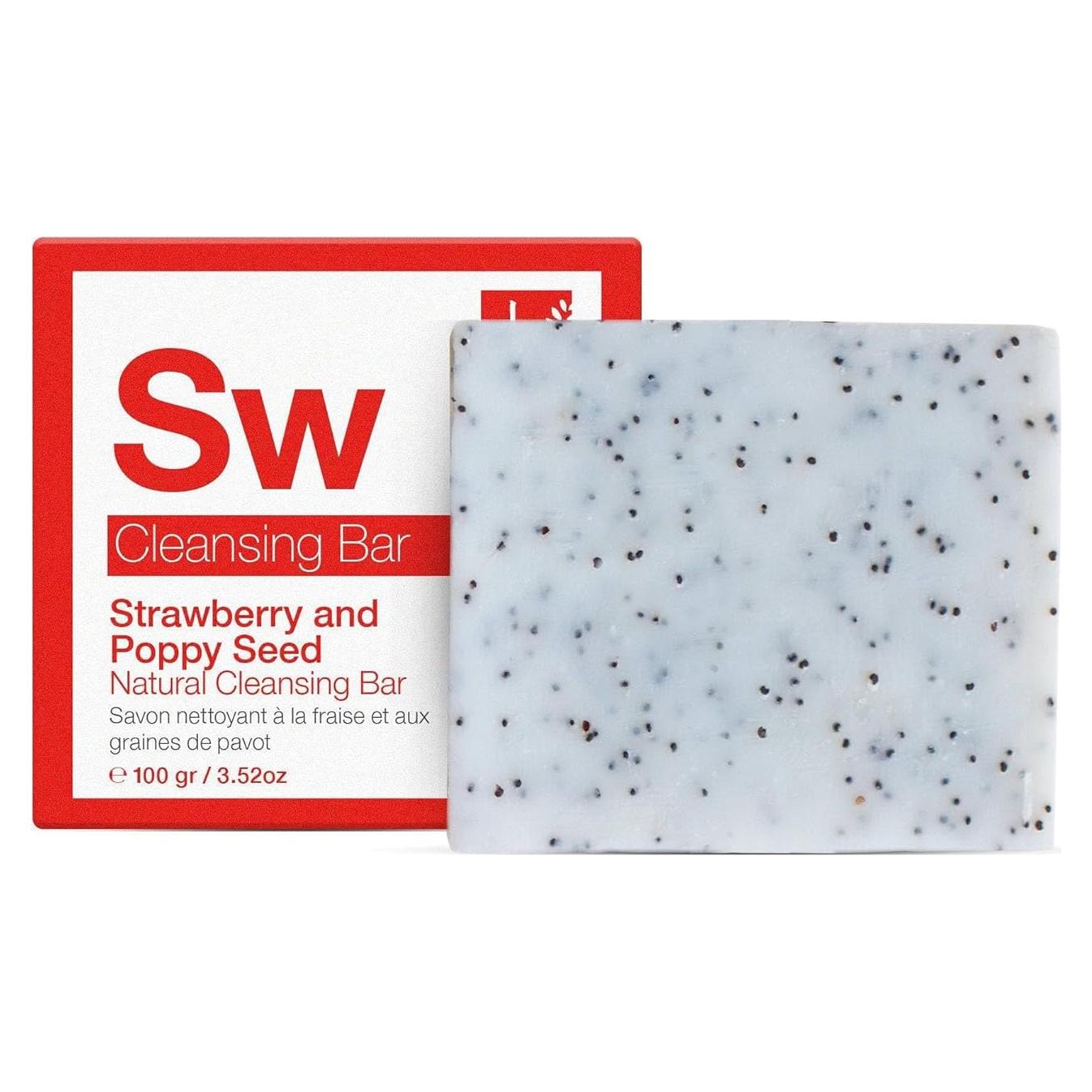 Barra de Limpieza Vegana Dr Botanicals 100g - Fresa y Amapola