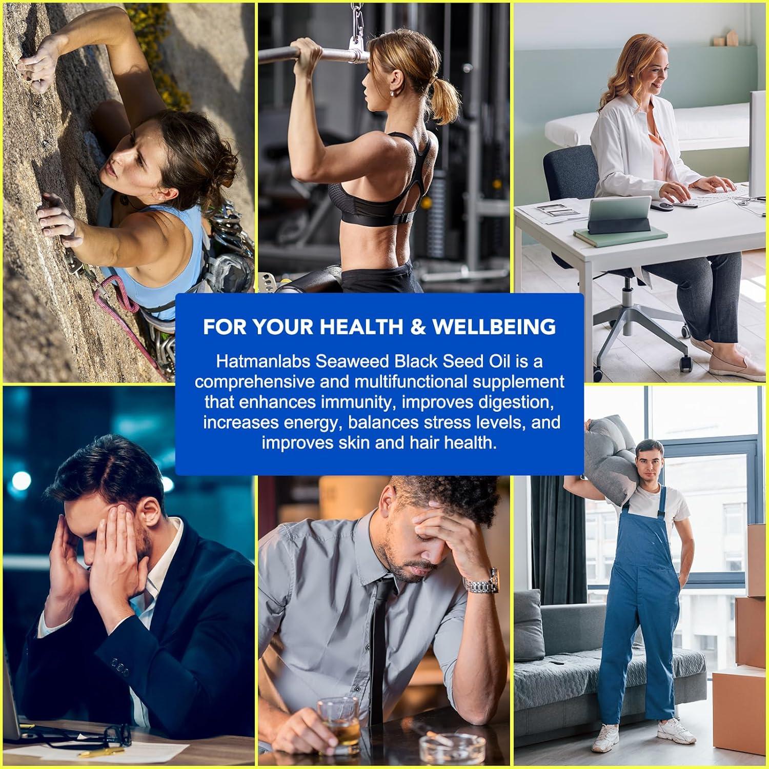 Cápsulas de Aceite de Semilla Negra Musgo Marino 60 Unidades