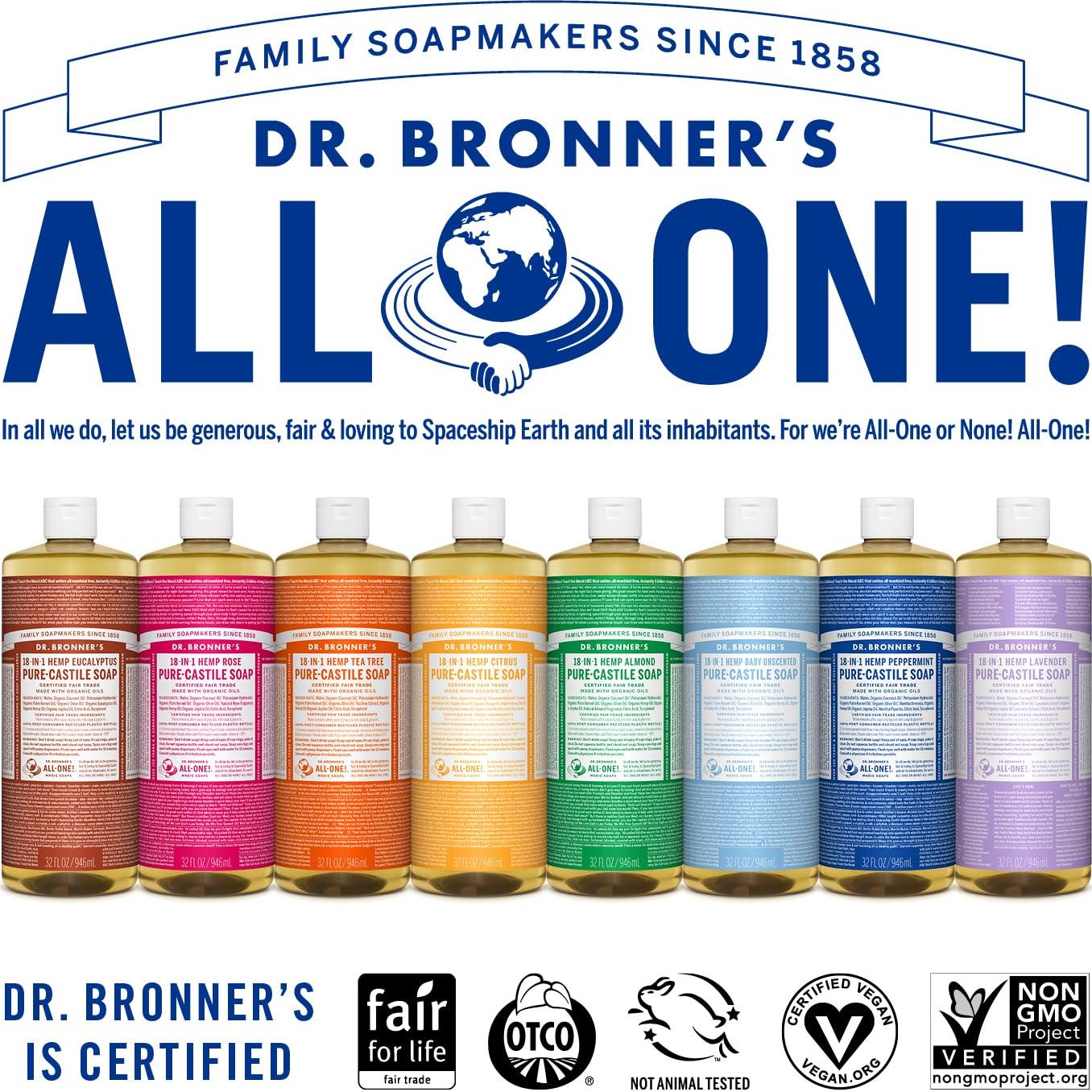 Jabón Líquido Eucalipto Dr. Bronner 2-Pack 0.95L Vegano